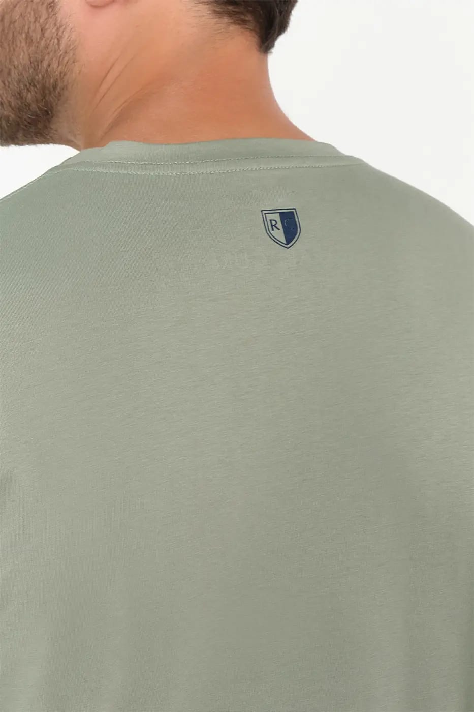 T-shirt Slim Fit 100% Algodón Verde Claro - imagen 3