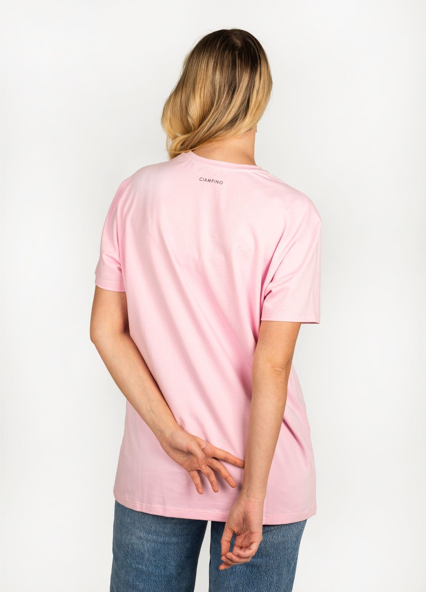 Basic Perezoso Camiseta Regular – Rosa - imagen 5