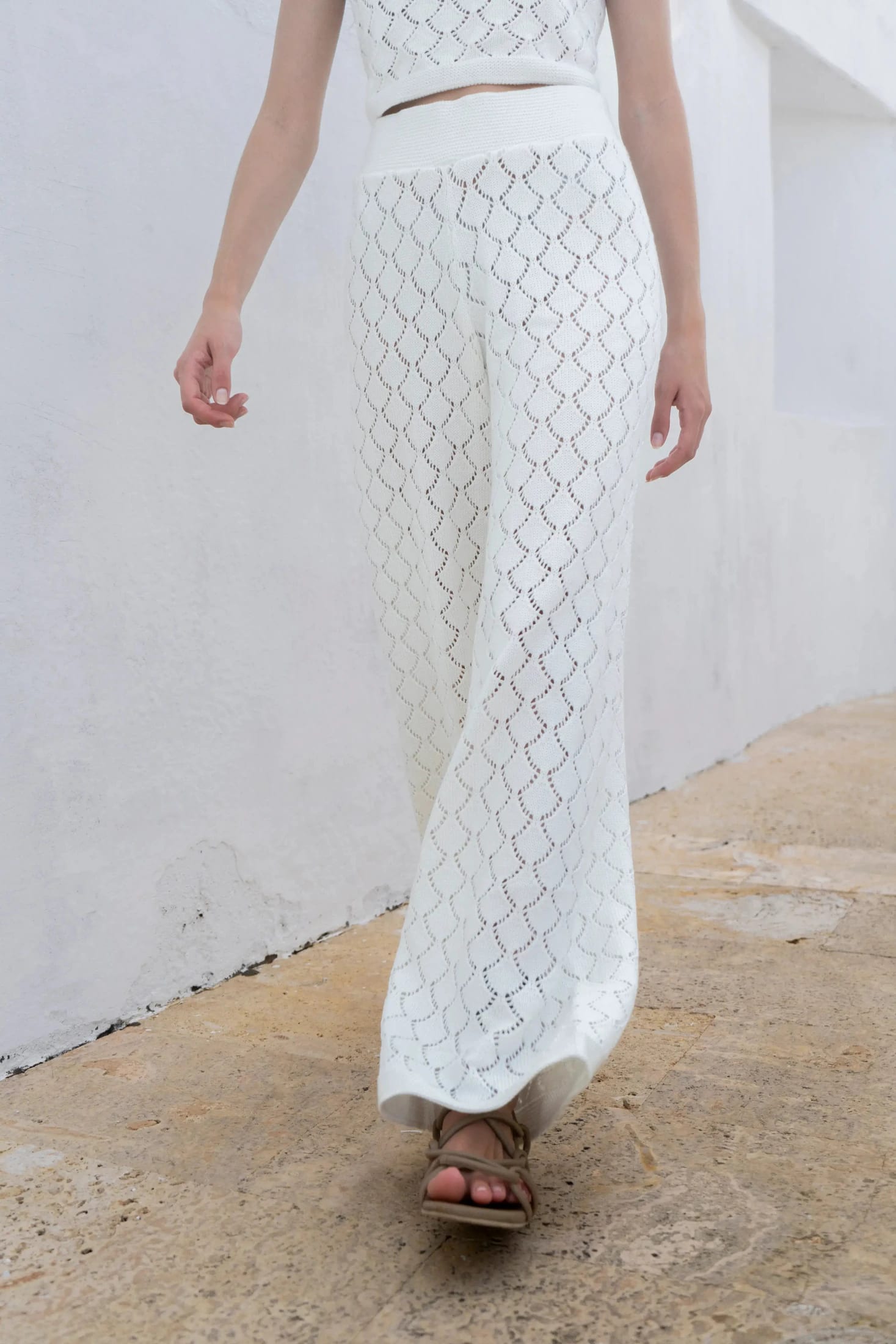 Pantalón Summer Set Blanco Mujer - imagen 3