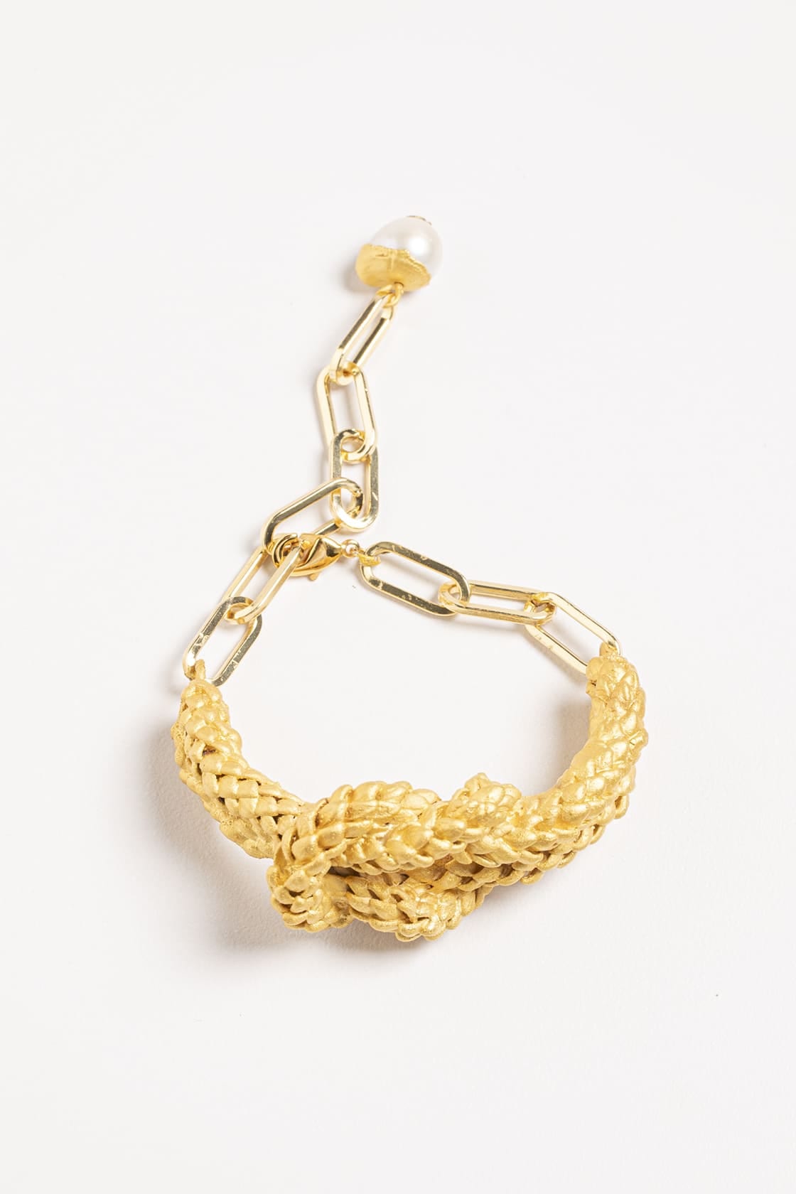 NORFOLK SAILOR KNOT BRACELET WITH PEARL - imagen 3