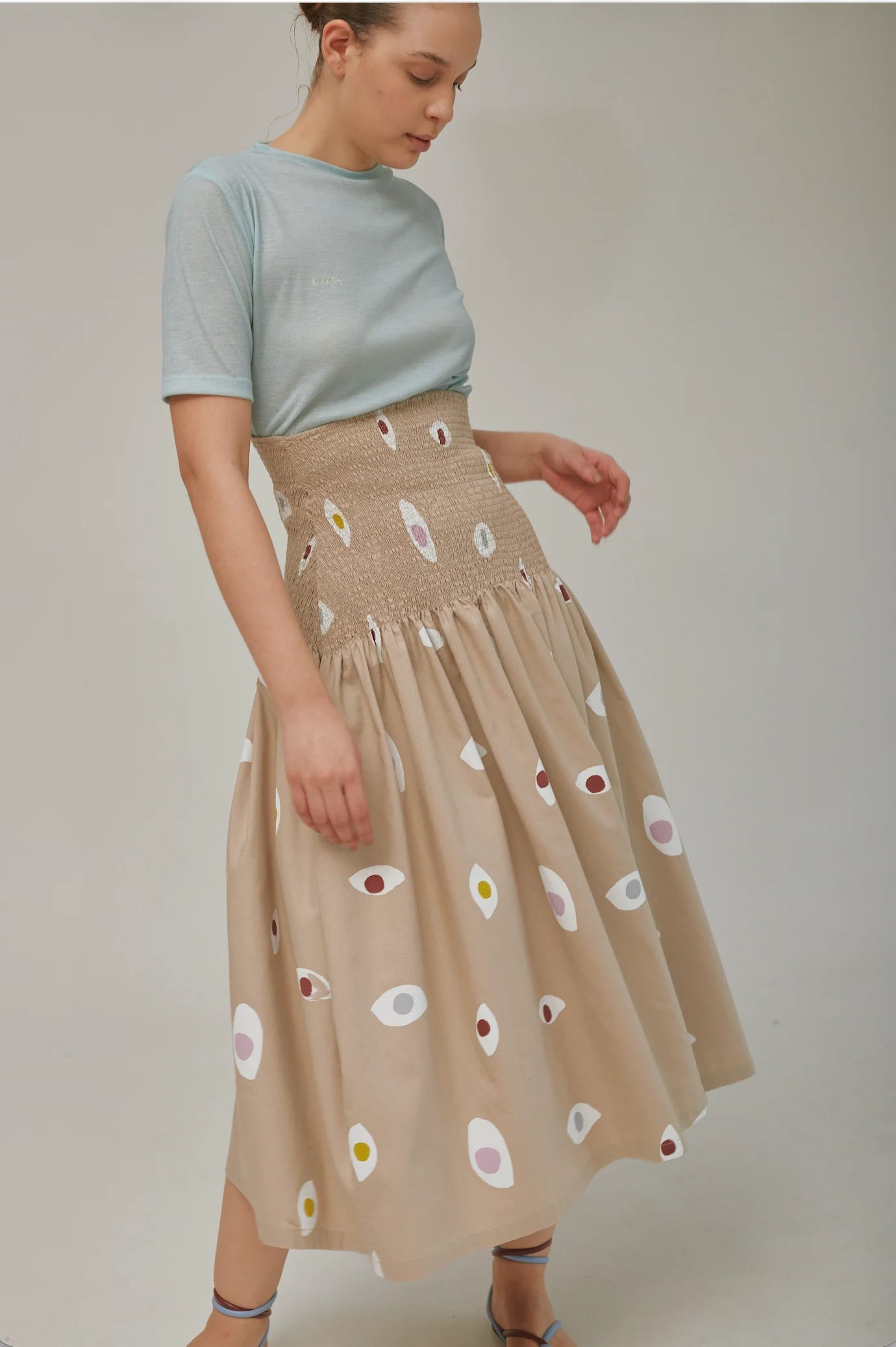 Falda Shirred Ojitos - imagen 2