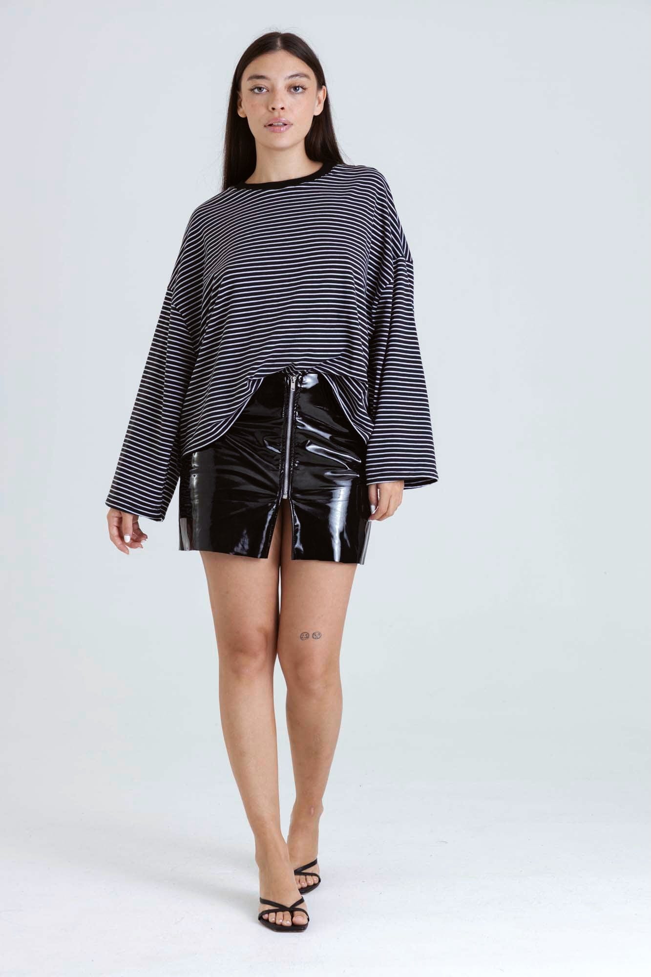 RAW ZIP MINI SKIRT - imagen 5