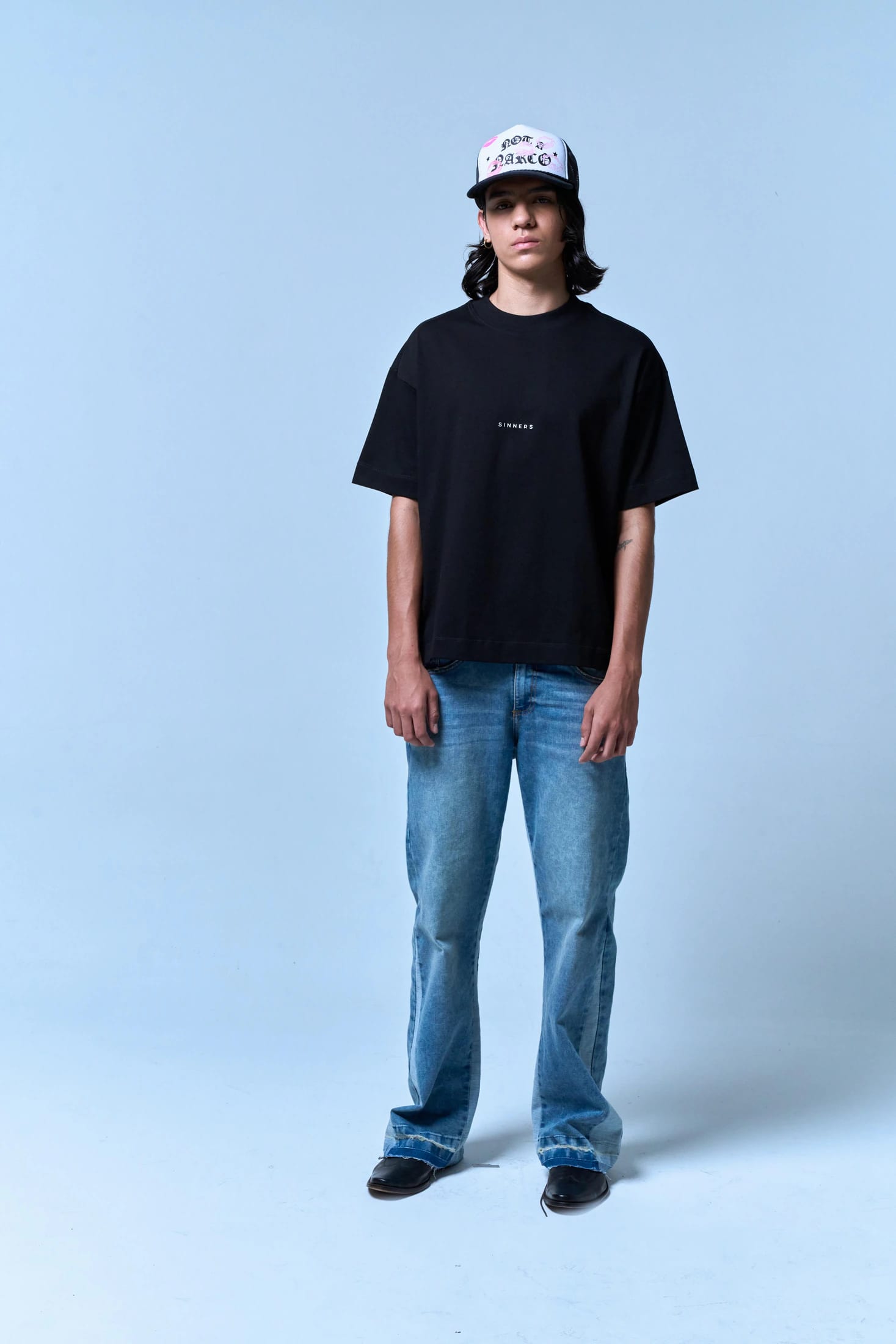 CENTER LOGO BLACK T-SHIRT - imagen 2