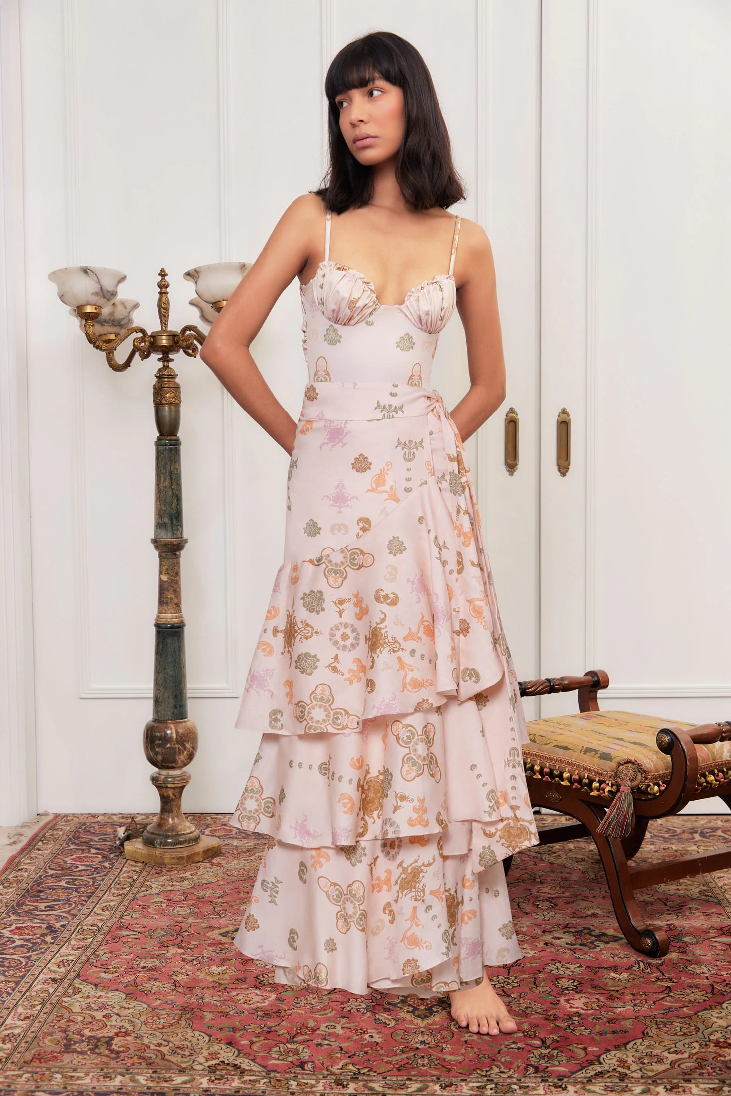 Clavel Ornate Symphony Ankle Skirt - imagen 2