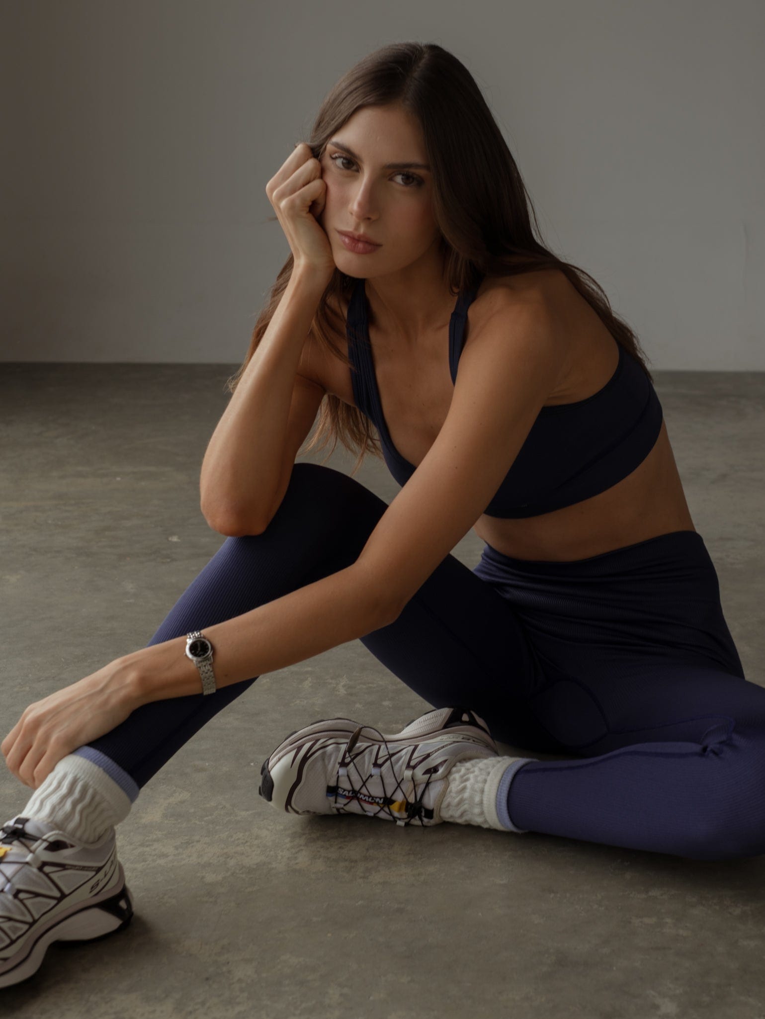 MIDI LAYERING SOCKS - SOFT WHITE & BABY BLUE - imagen 14