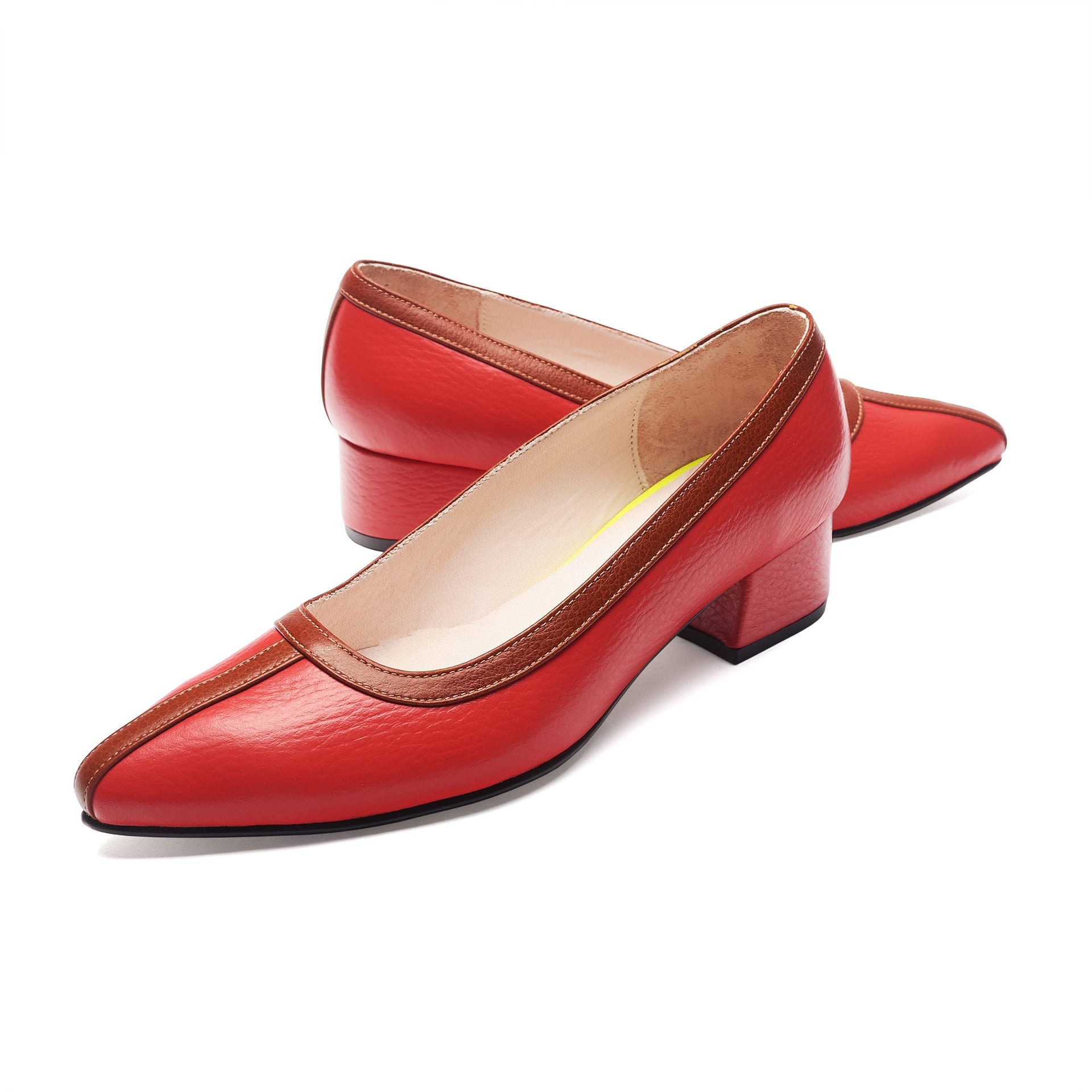Midi Heels - Red x Caramel - imagen 4