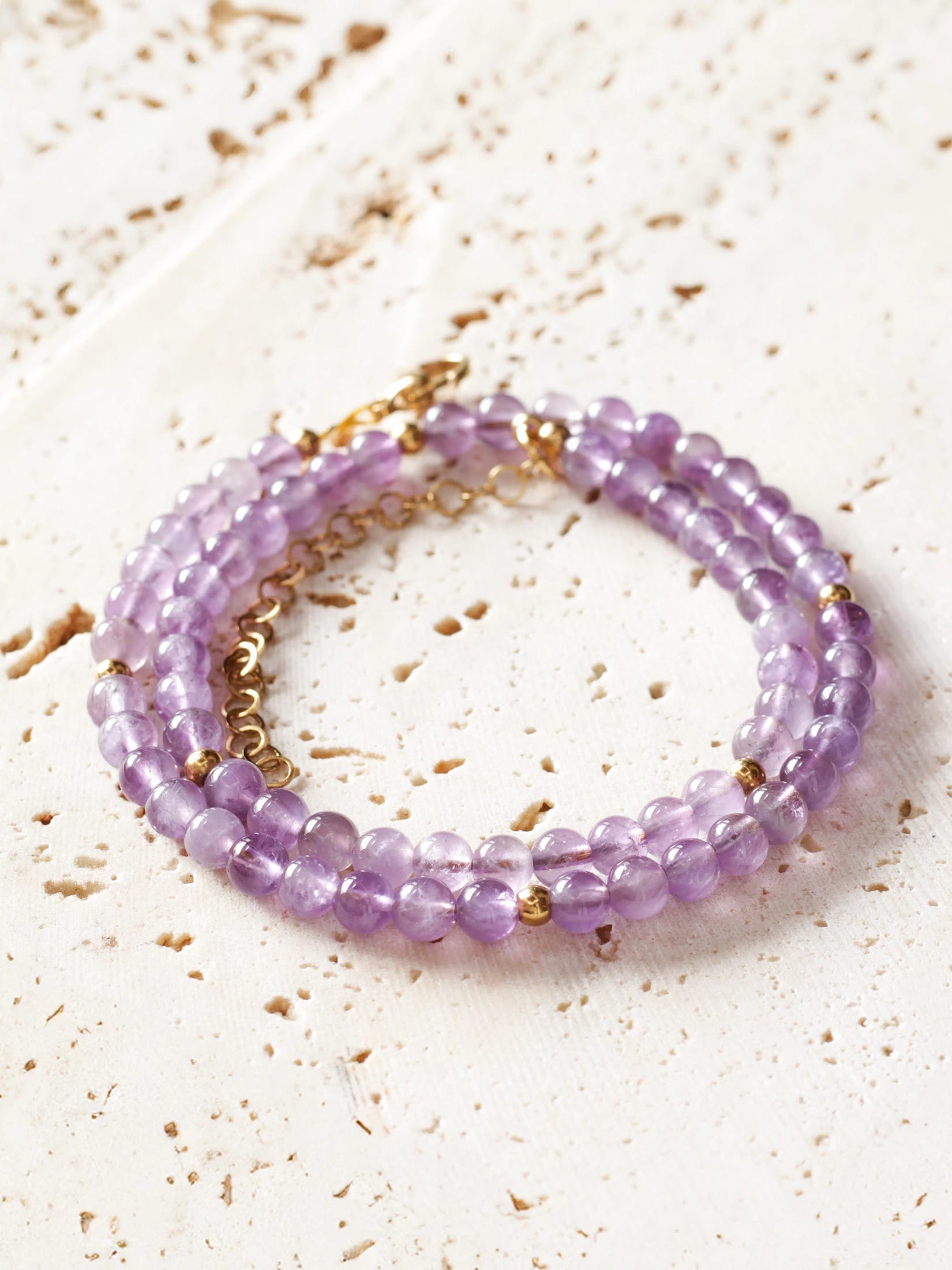 Collar Amatista 6mm - imagen 1