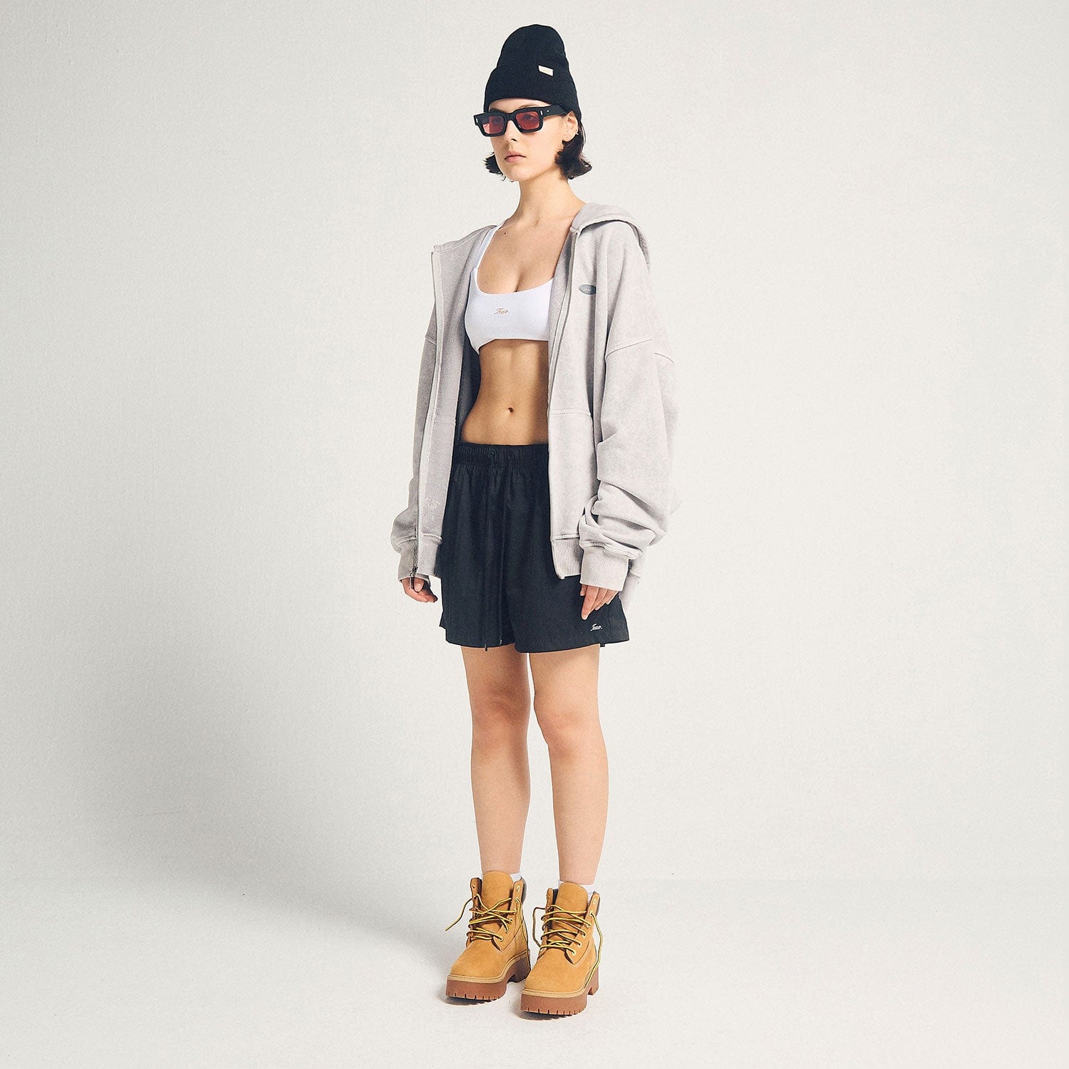 Signature Zipper Hoodie - Washed Gray - imagen 3