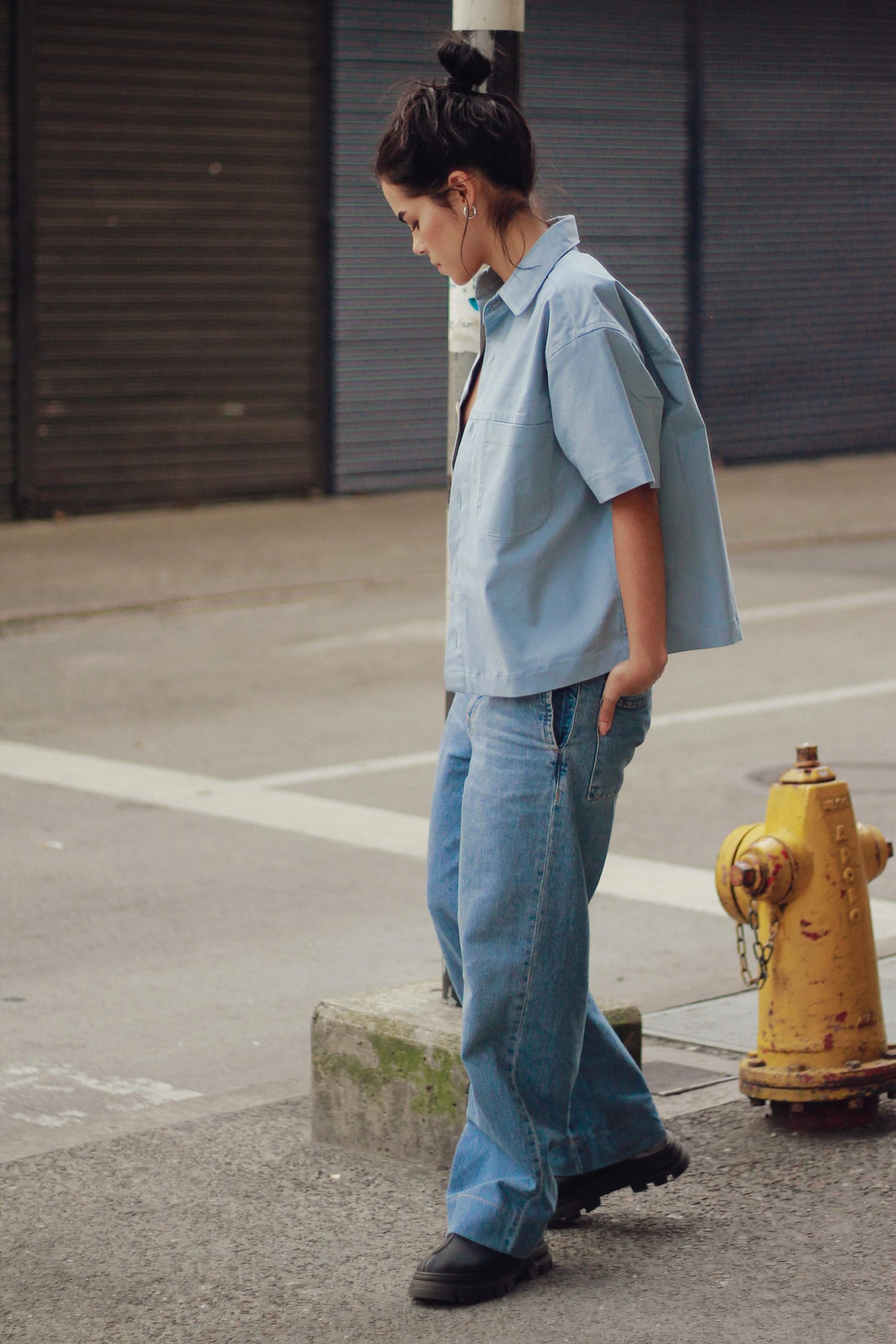 Camisa Lona | azul piedra - imagen 6