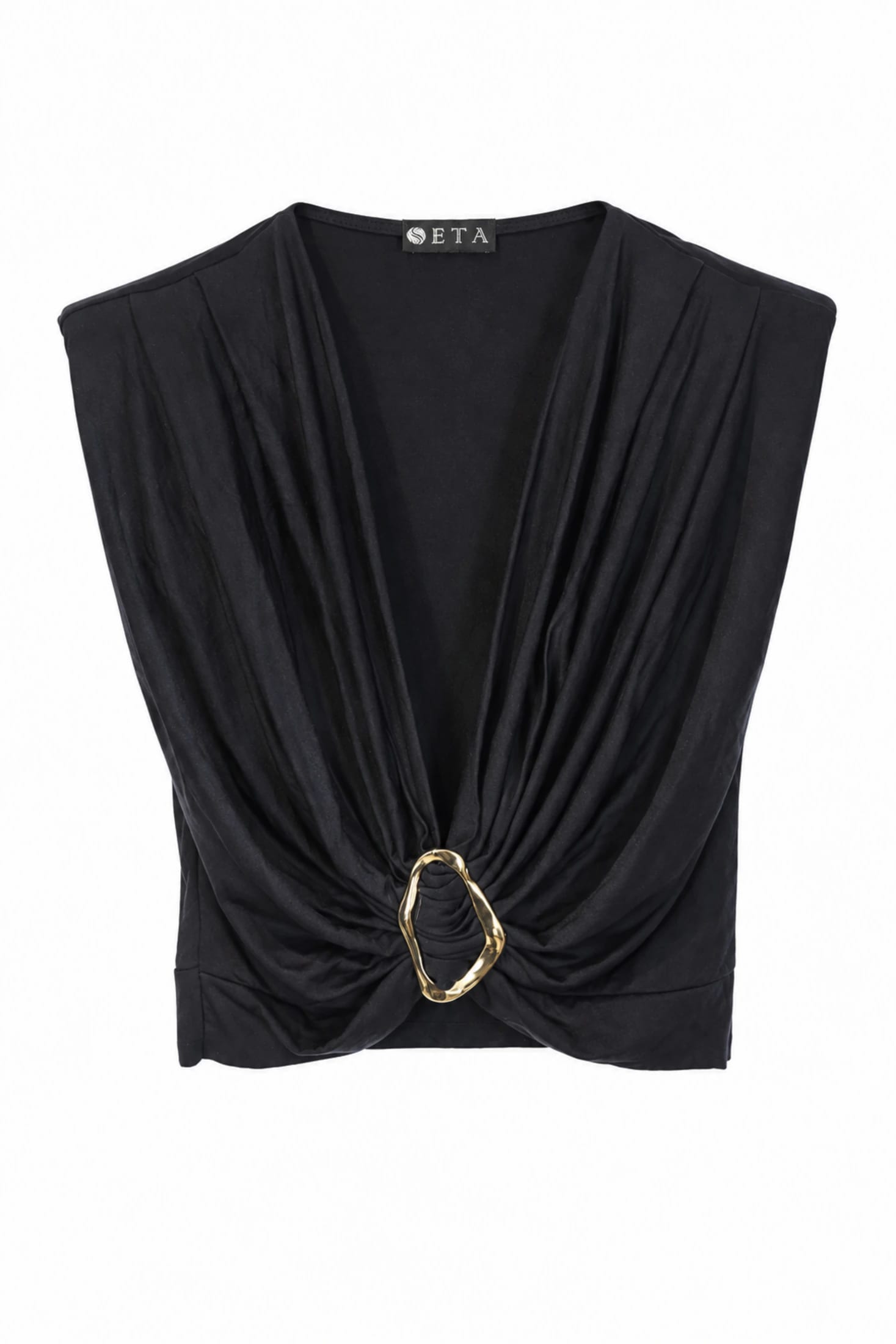BUCKLE TOP BLACK - imagen 1