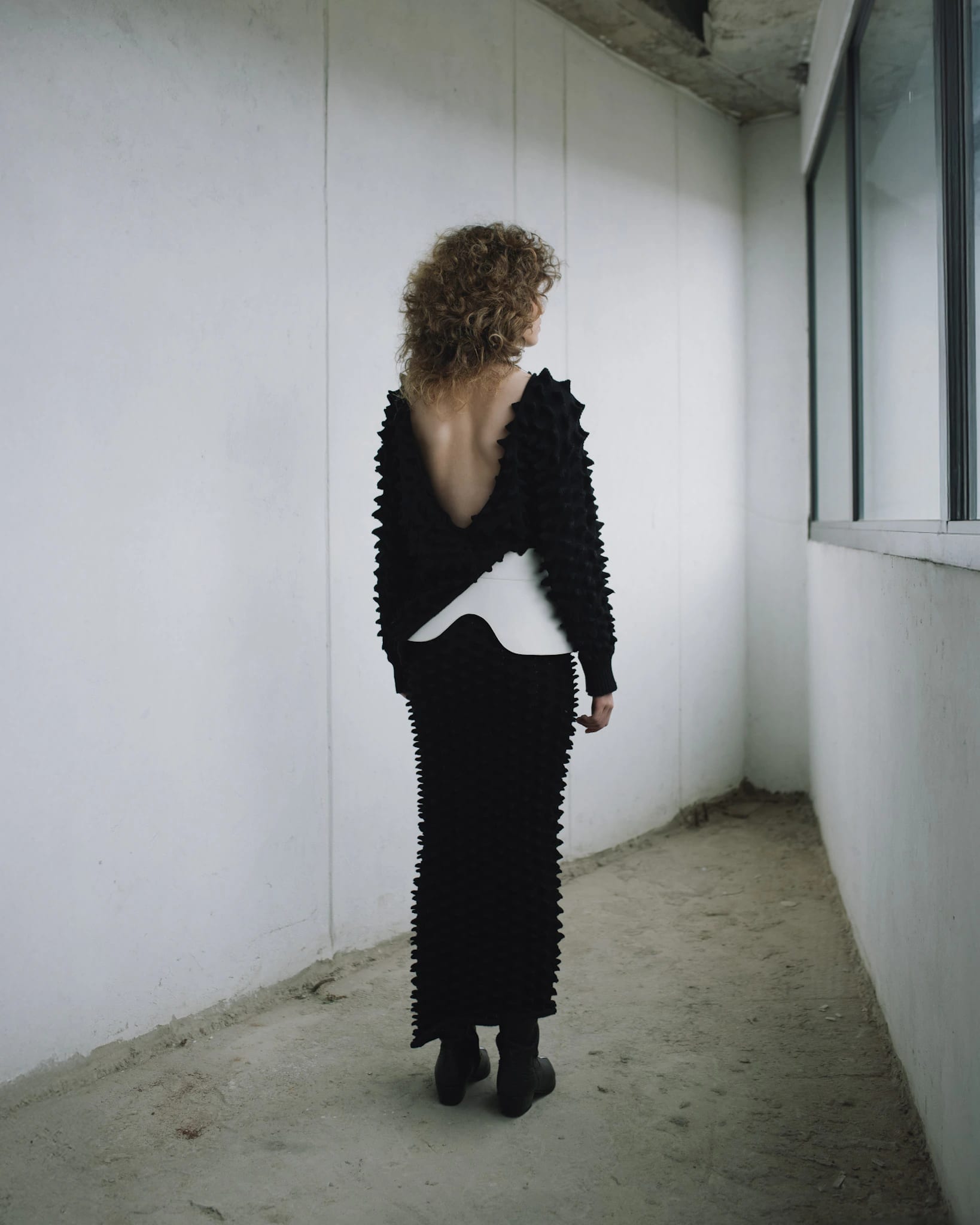 KNITTED SPIKES DRESS-SWEATER - imagen 4