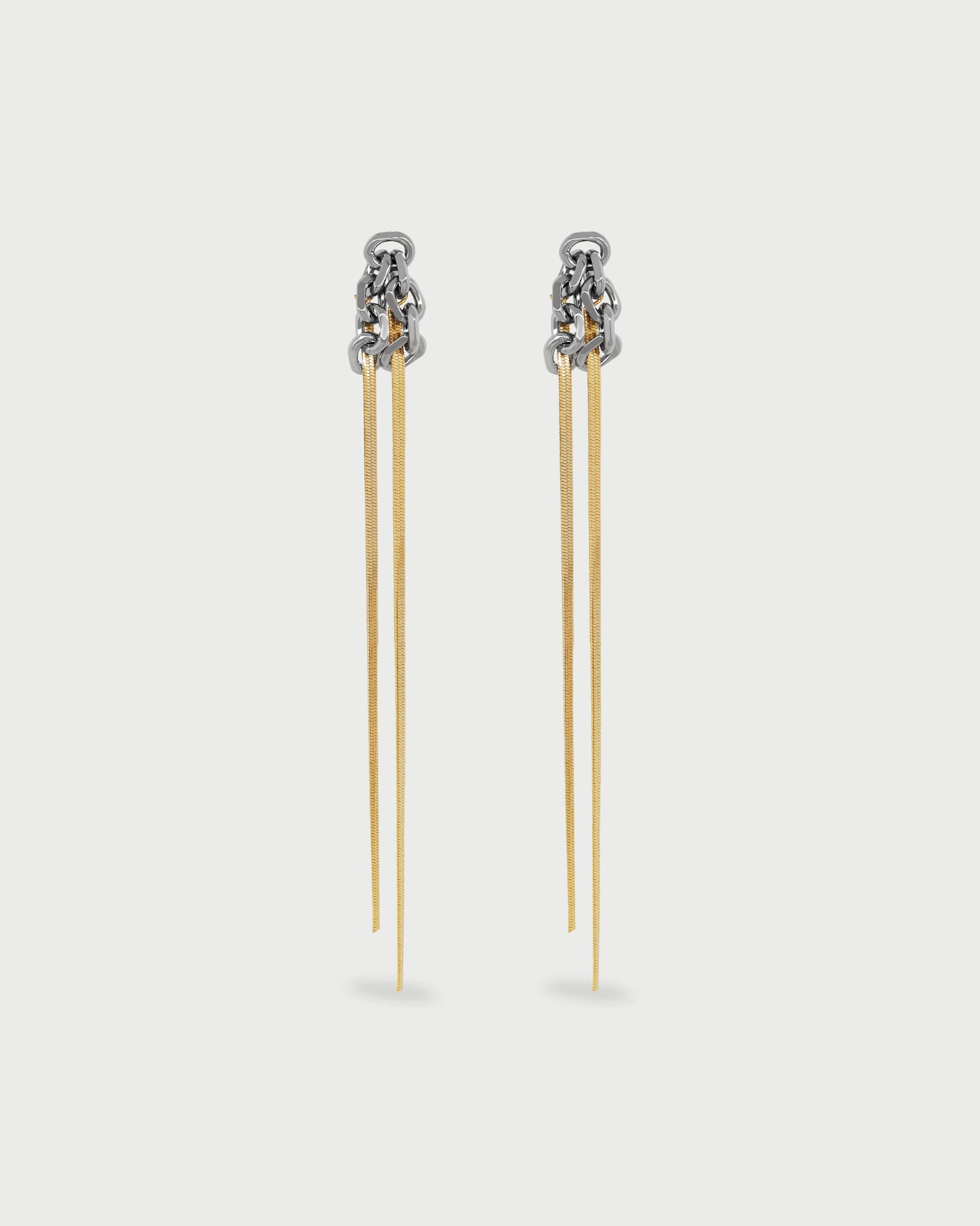 Aretes Eslabones Plana - imagen 1