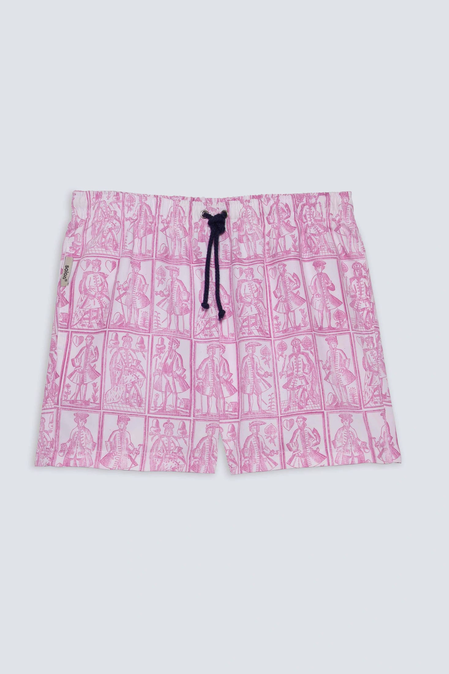 Men's cards swim trunk pink - imagen 1