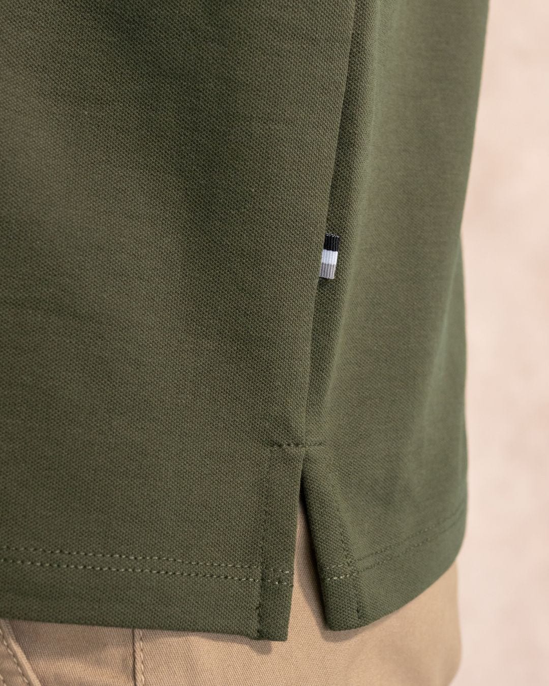 Camisa Antimanchas Piqu  Verde Militar - imagen 4