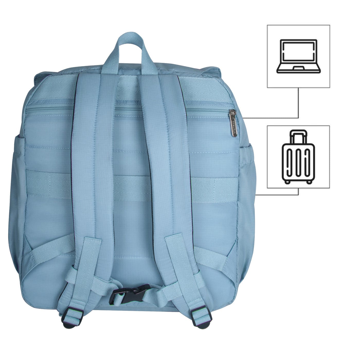 Morral Cabina Tapa PLEGABLE Azul Claro - imagen 5