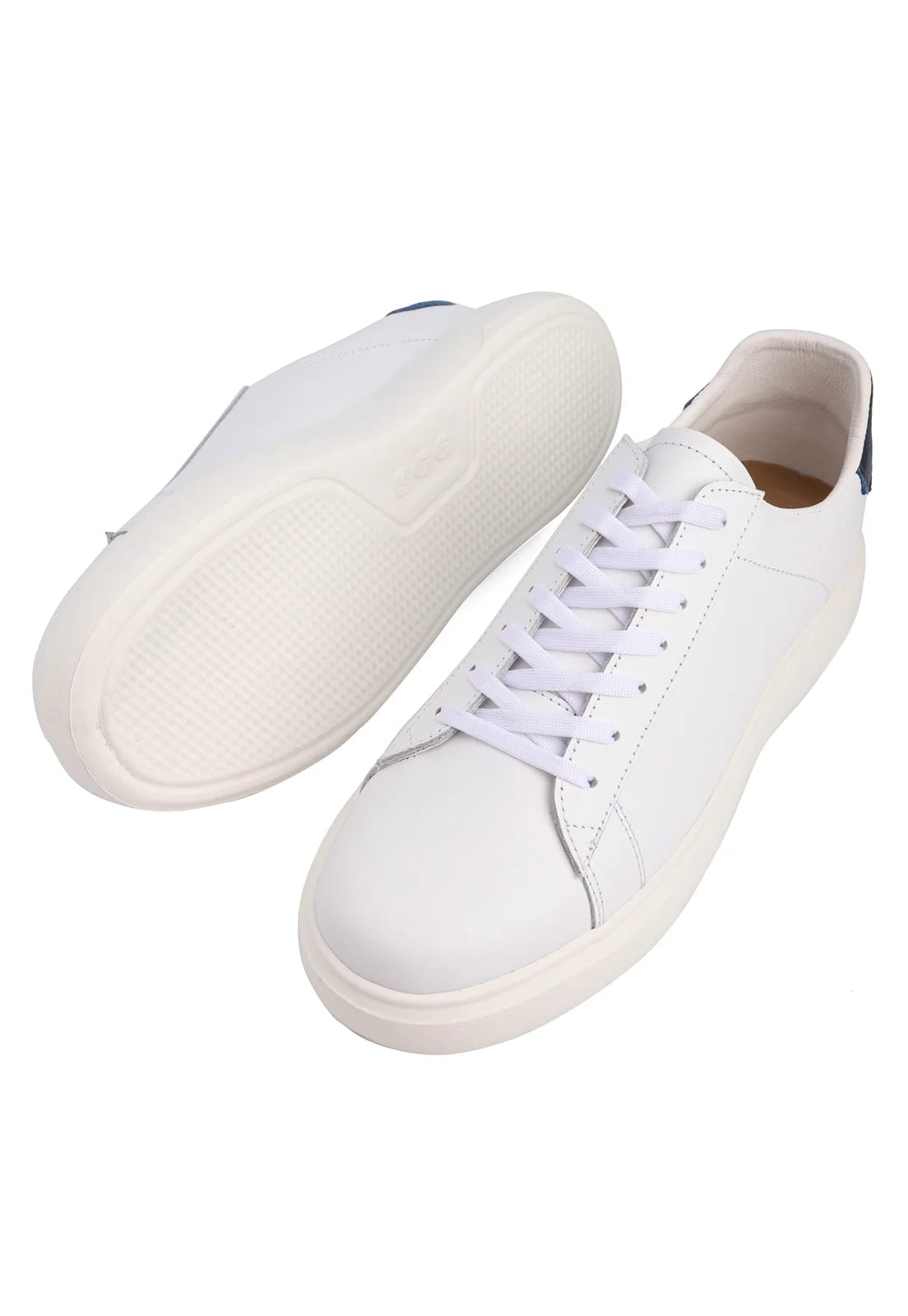 Tenis blancos suela blanca talon azul - imagen 4