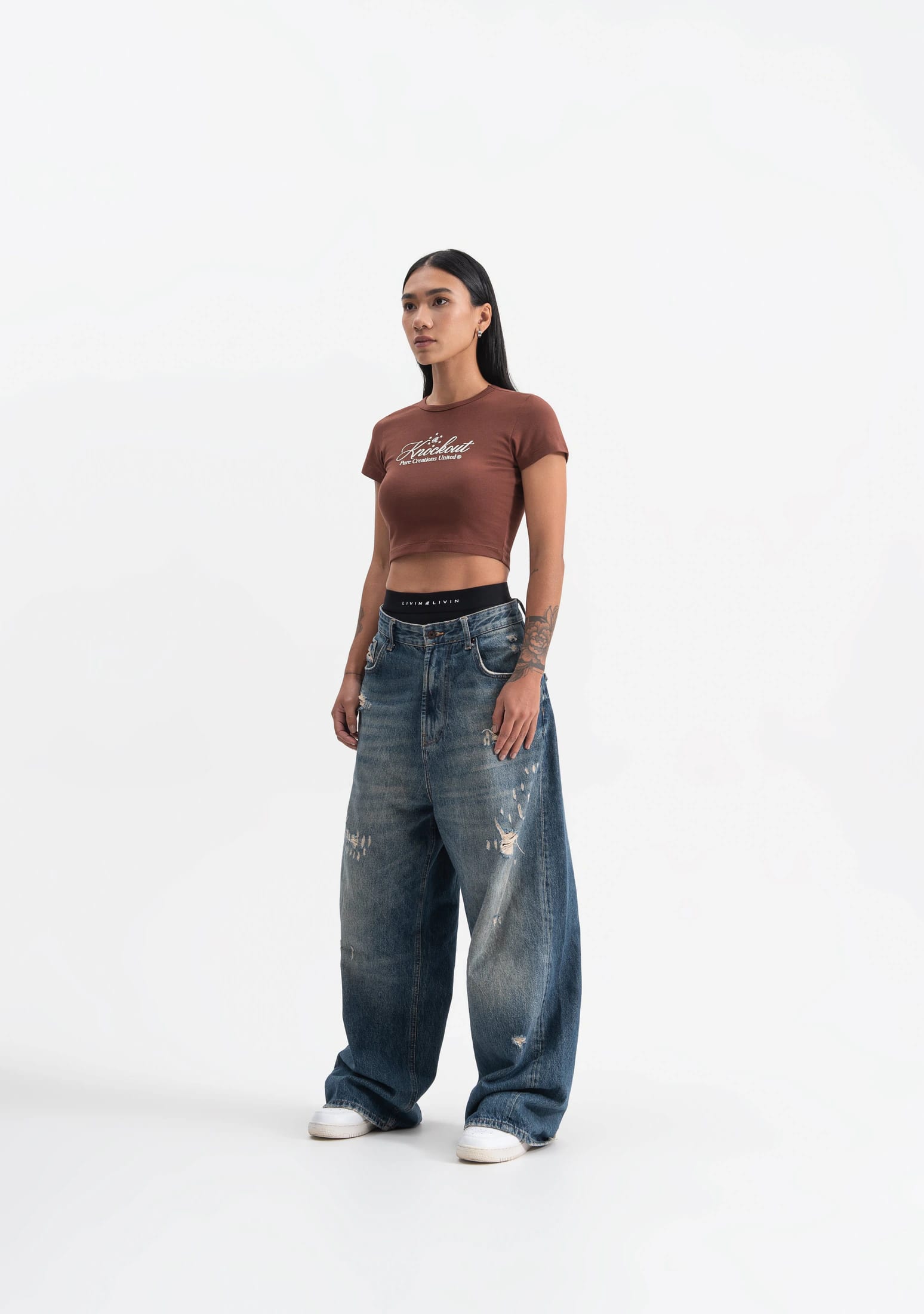 Knockout brown baby tee - imagen 5