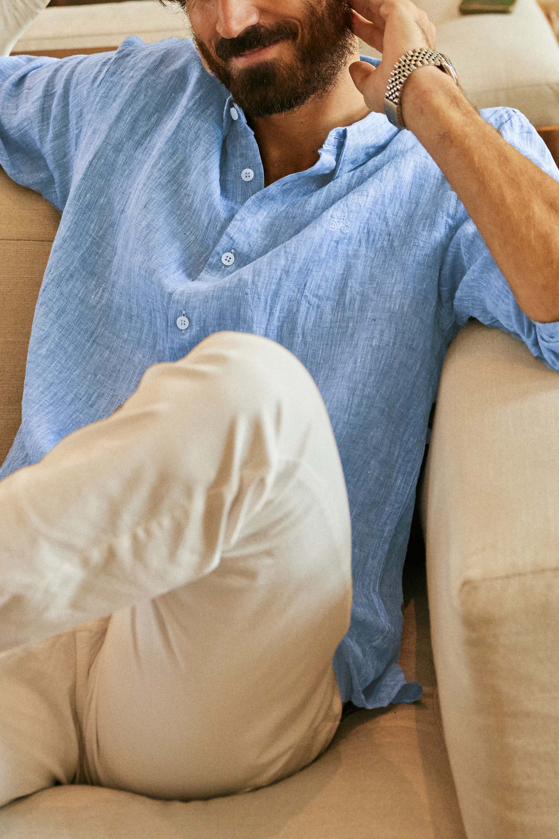 CAMISA LINO BABY BLUE - imagen 2