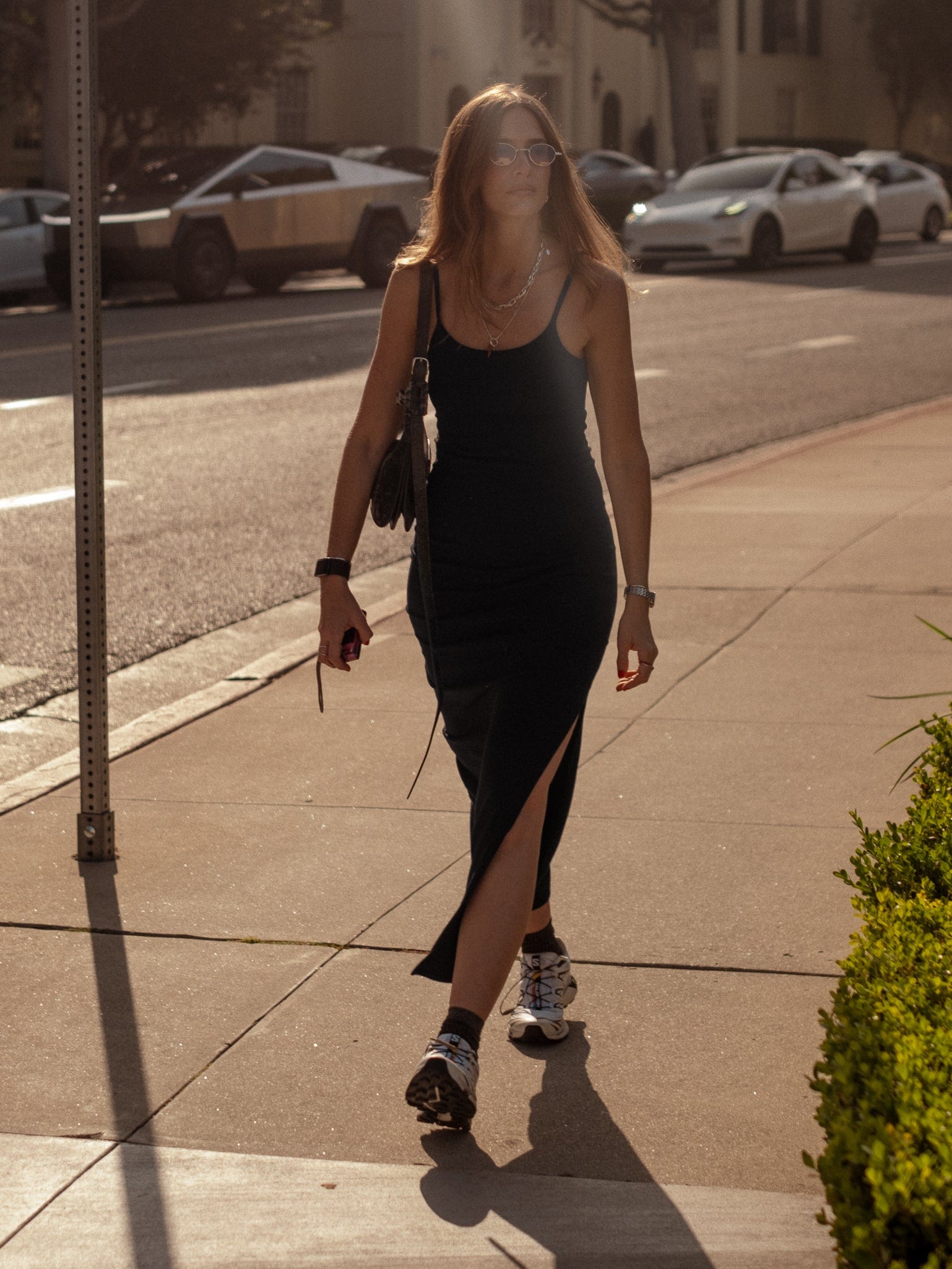 ESSENTIAL LONG DRESS - BLACK - imagen 6