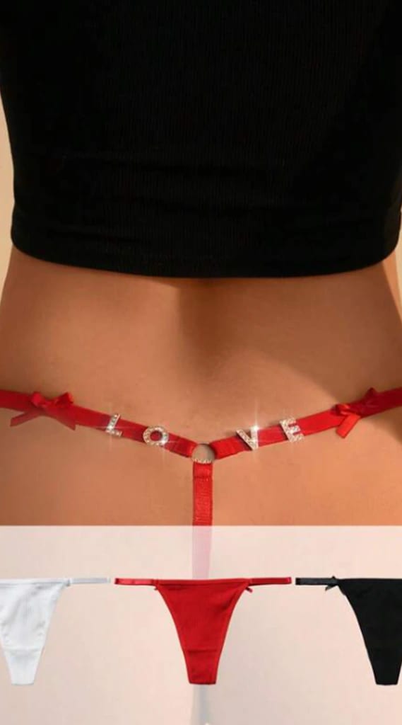 Tanga letras LOVE SH-311887-BLA-MyL - imagen 2