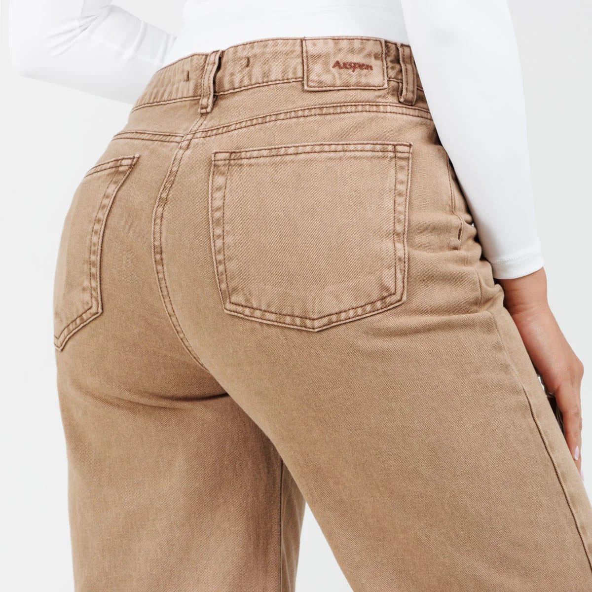 Jean Wide Leg Camel Ax-3013 Rigido - imagen 5