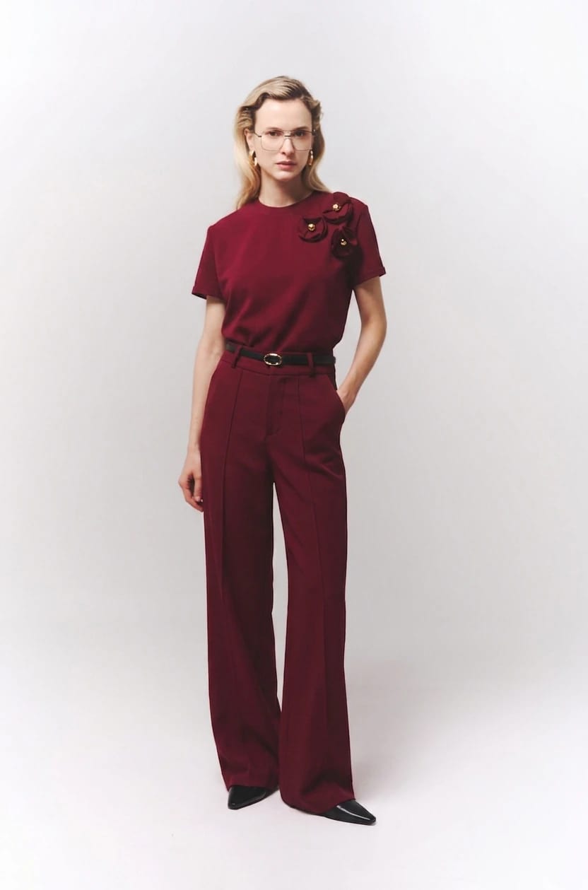 T-shirt Magnolia Burgundy - imagen 2