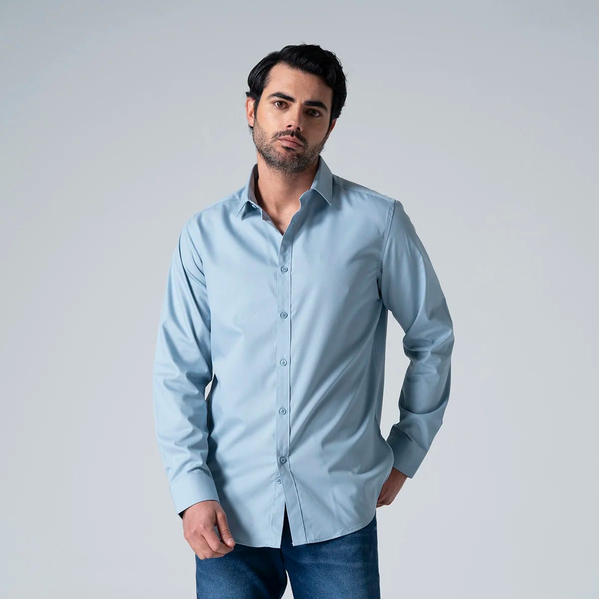 Camisa Formal Unicolor Slim Collyns - imagen 5