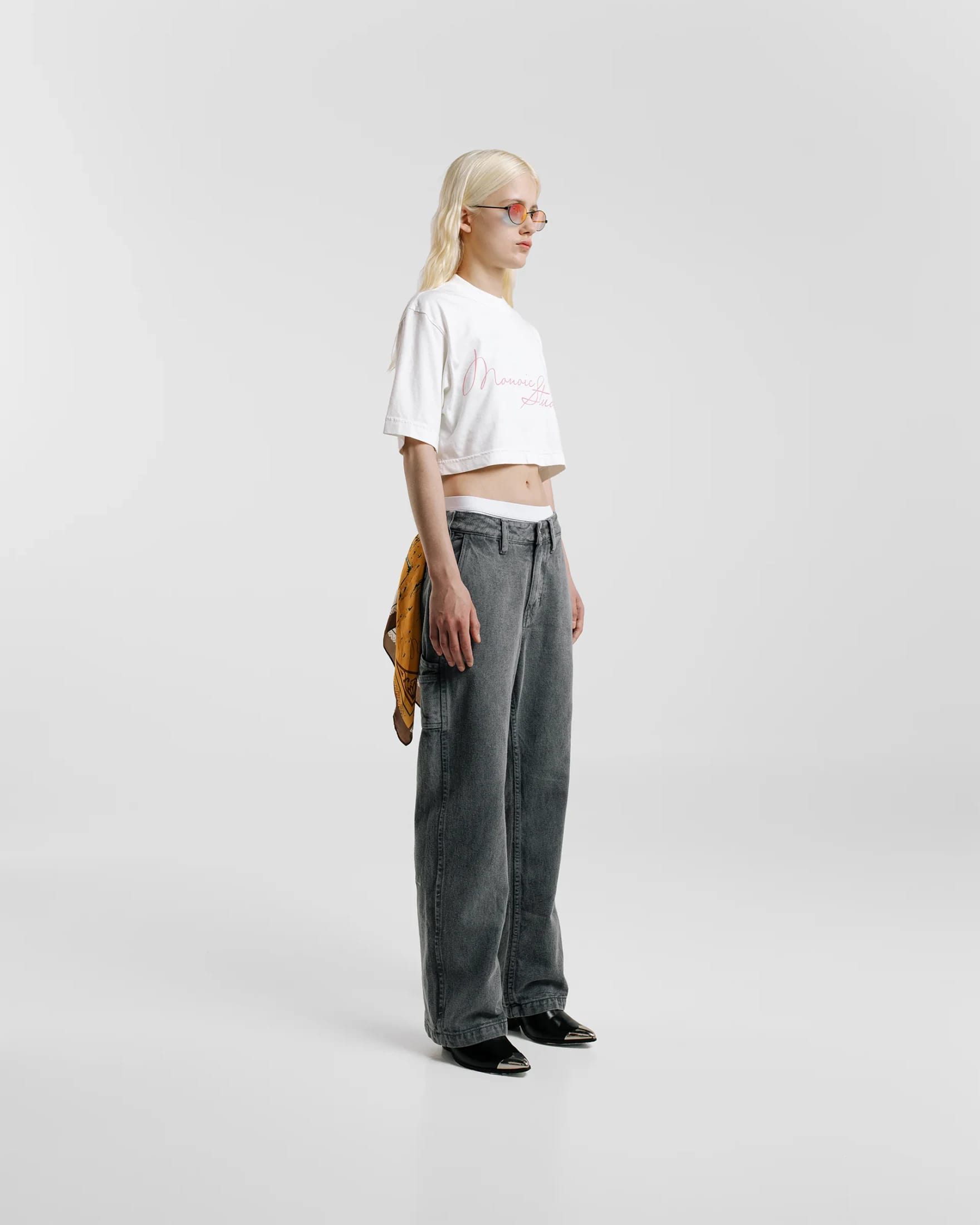 Camiseta Cropped Monoic - Blanco - imagen 3