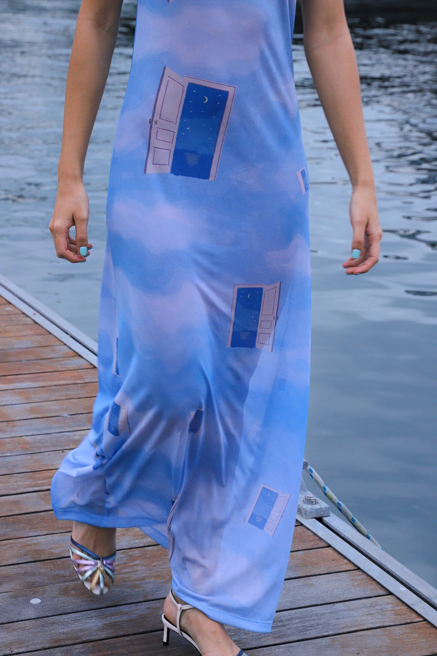 Mesh Dress - Sky - imagen 3