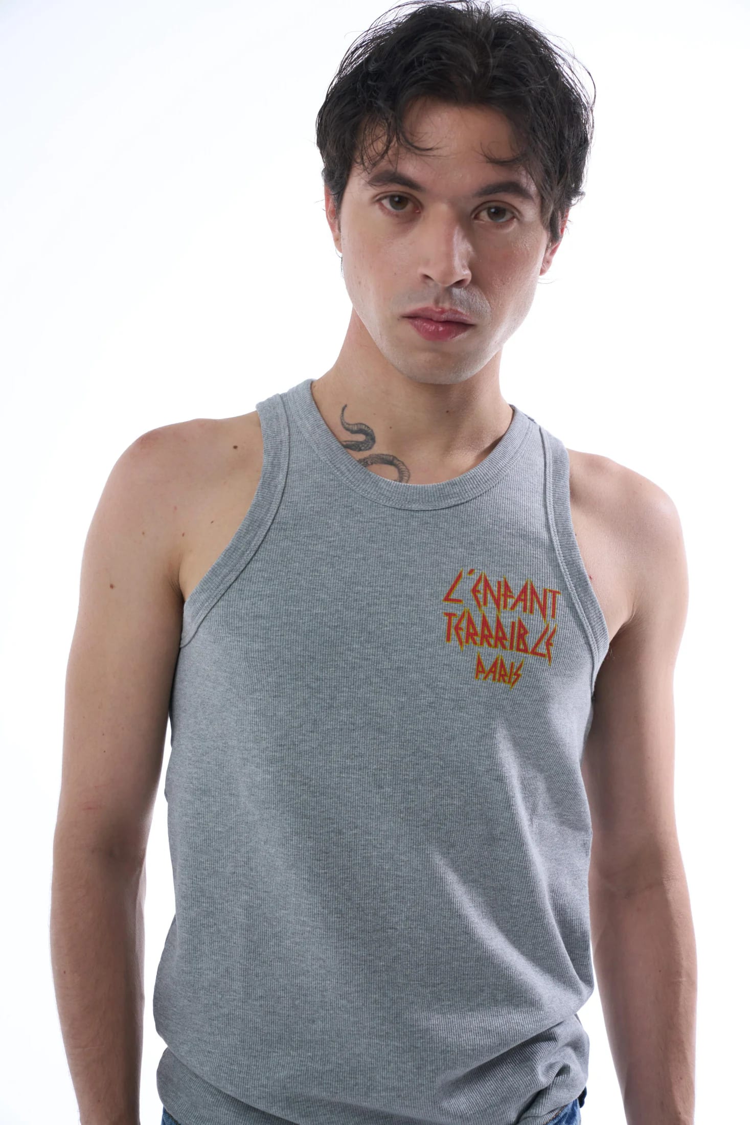L'ENFANT GRAY MEN TANK TOP - imagen 9