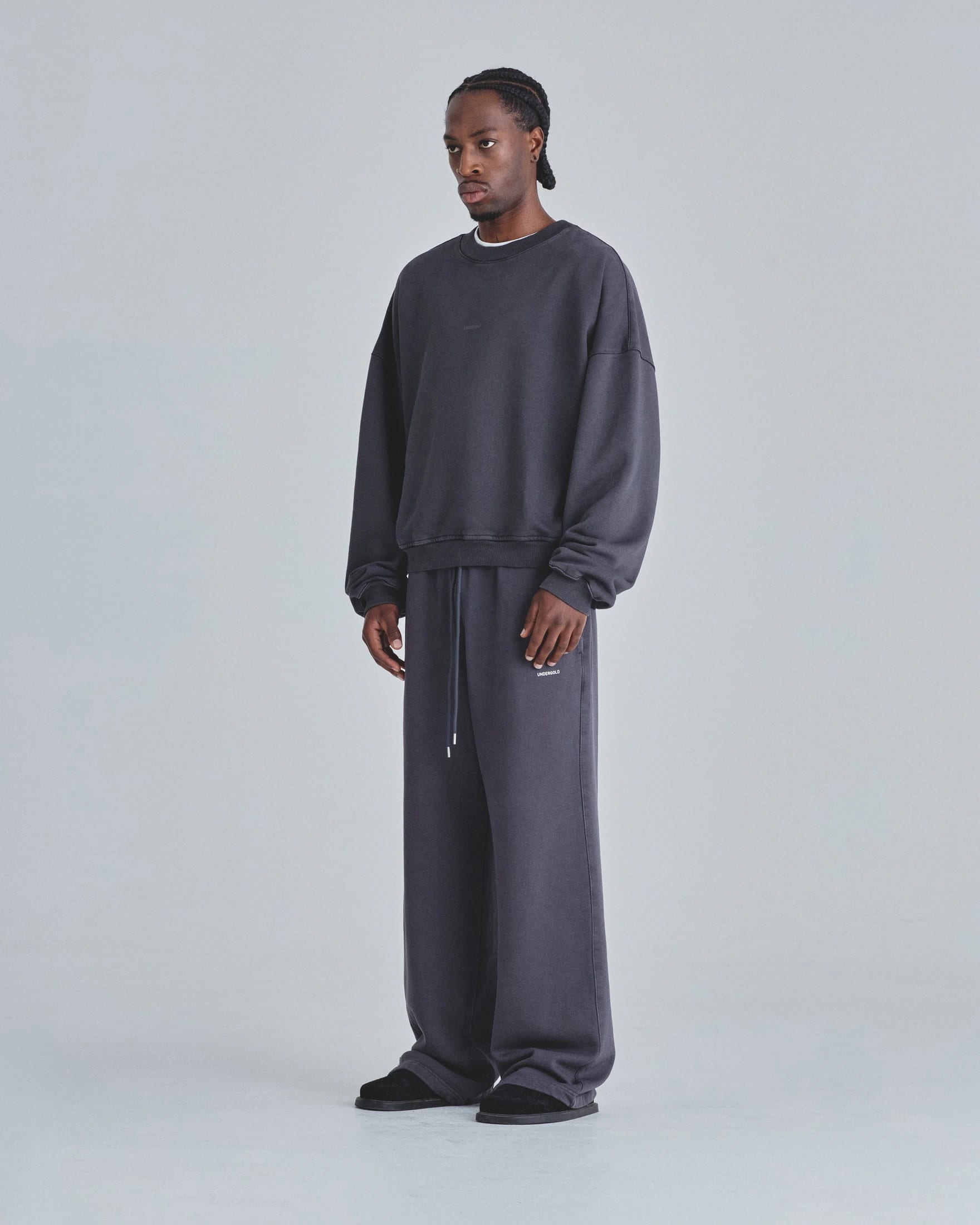 Line Basic Boxy Fit Crewneck Dark Gray - imagen 5