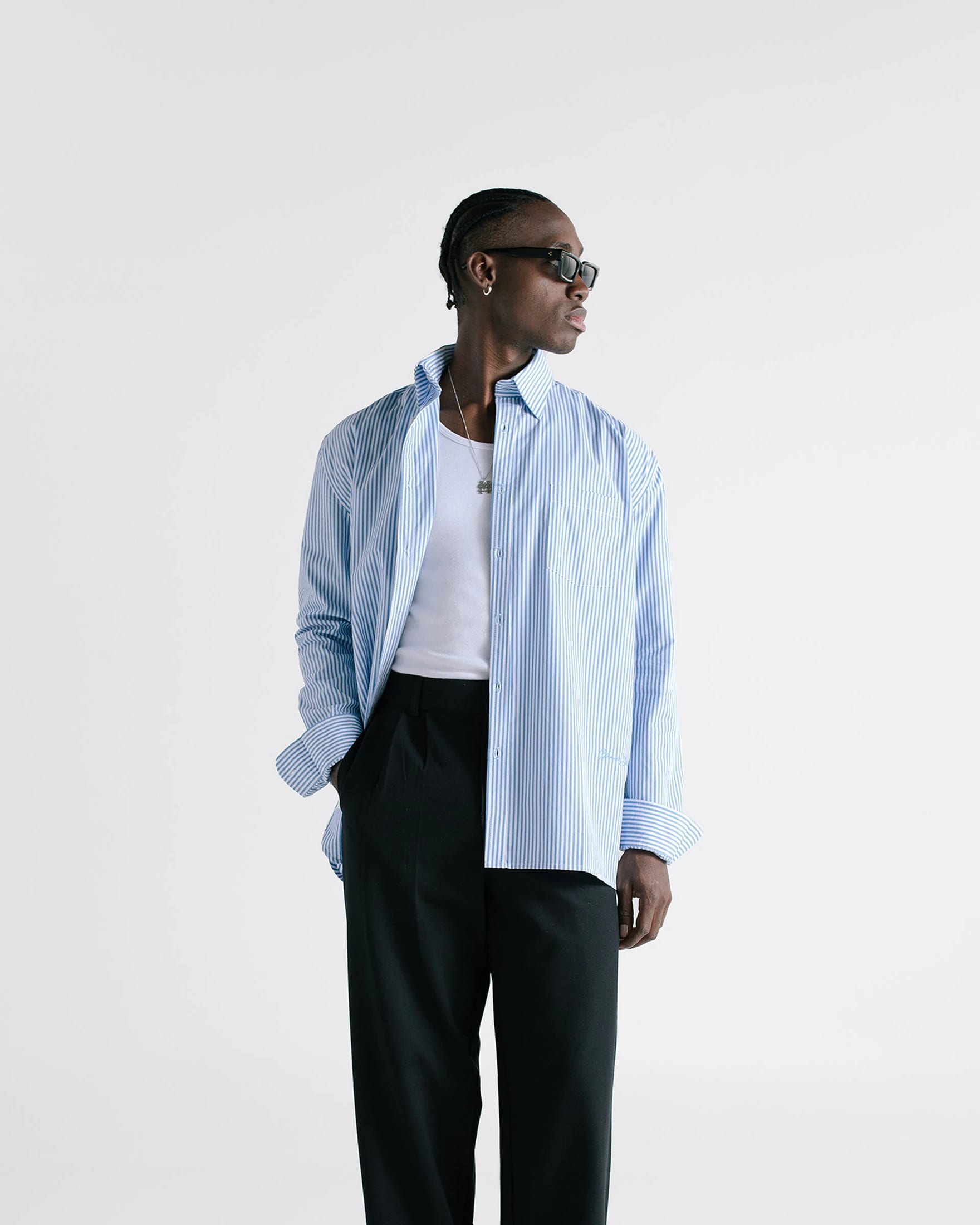 Pinstripe Shirt - Light Blue - imagen 5