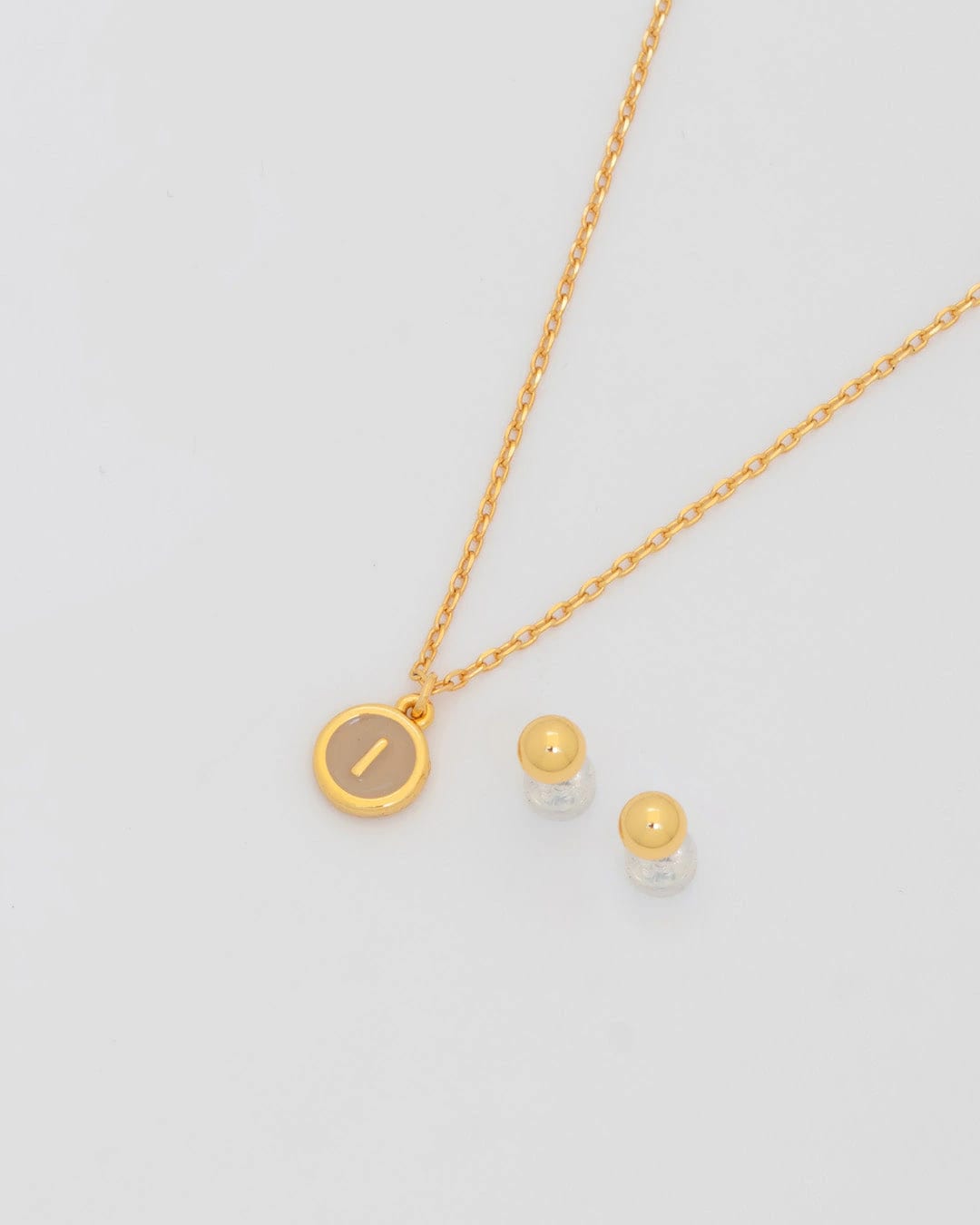 Collar Letra + Aretes - imagen 2