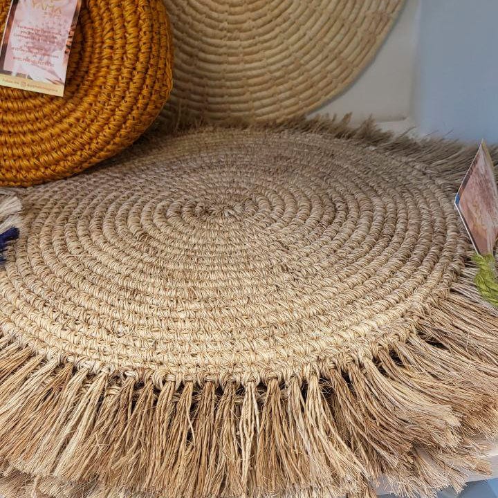 Handwoven Placemat & Coaster Set - imagen 2