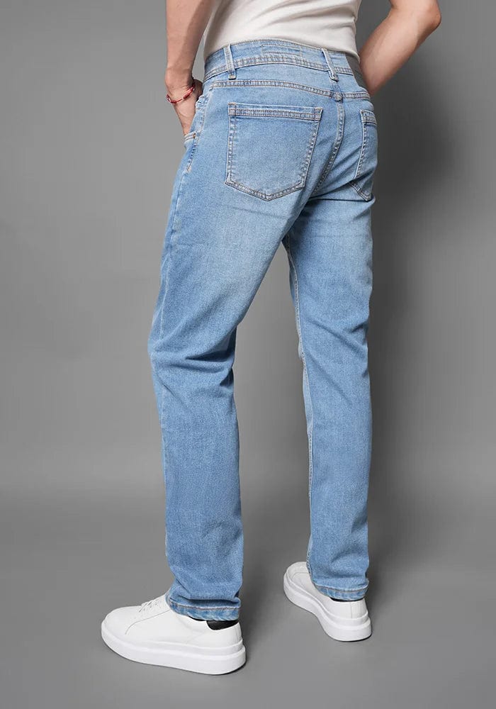 Jean para Hombre 100% Original Thunder Color Azul Claro - imagen 2