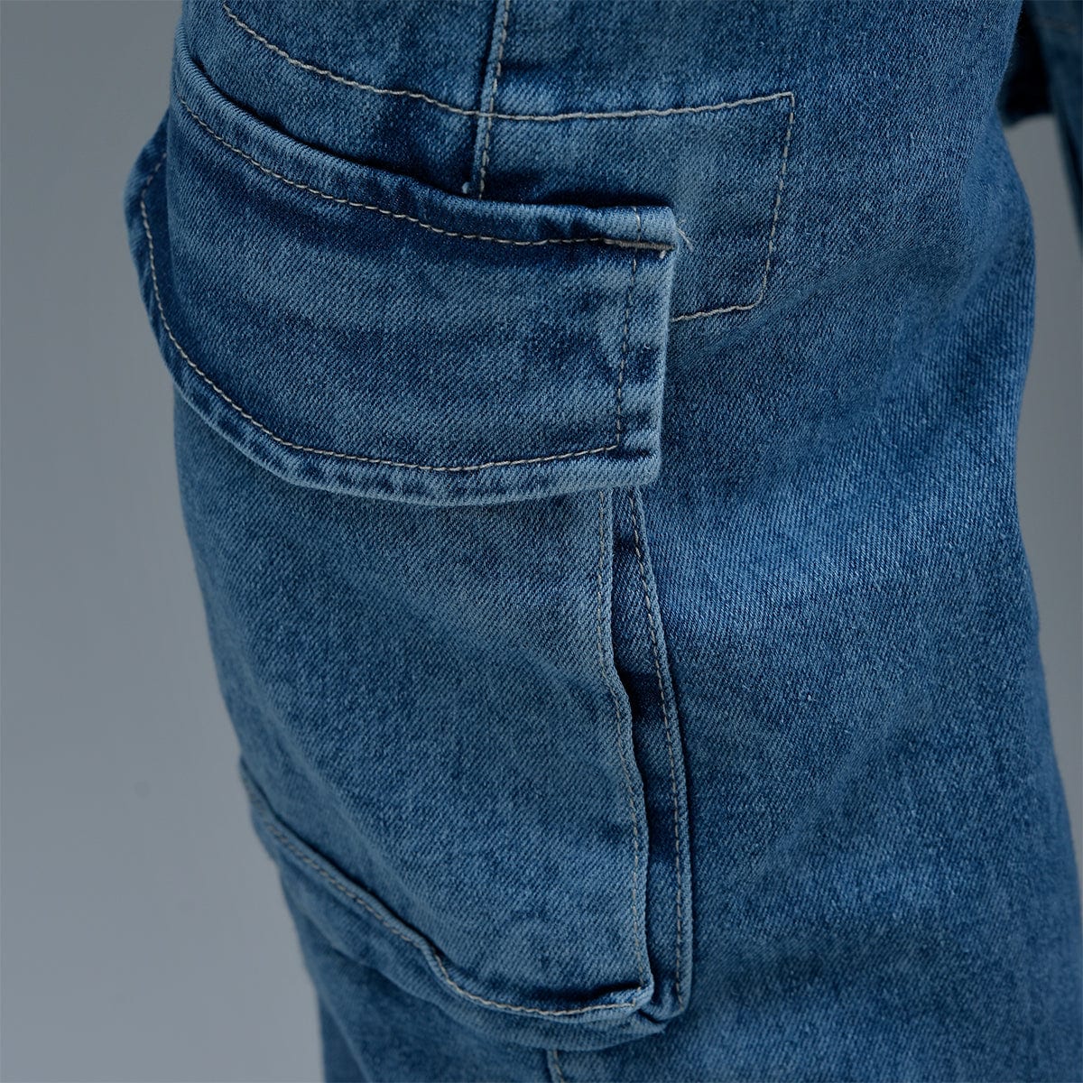 Jeans Cargo Azul Mujer - imagen 8