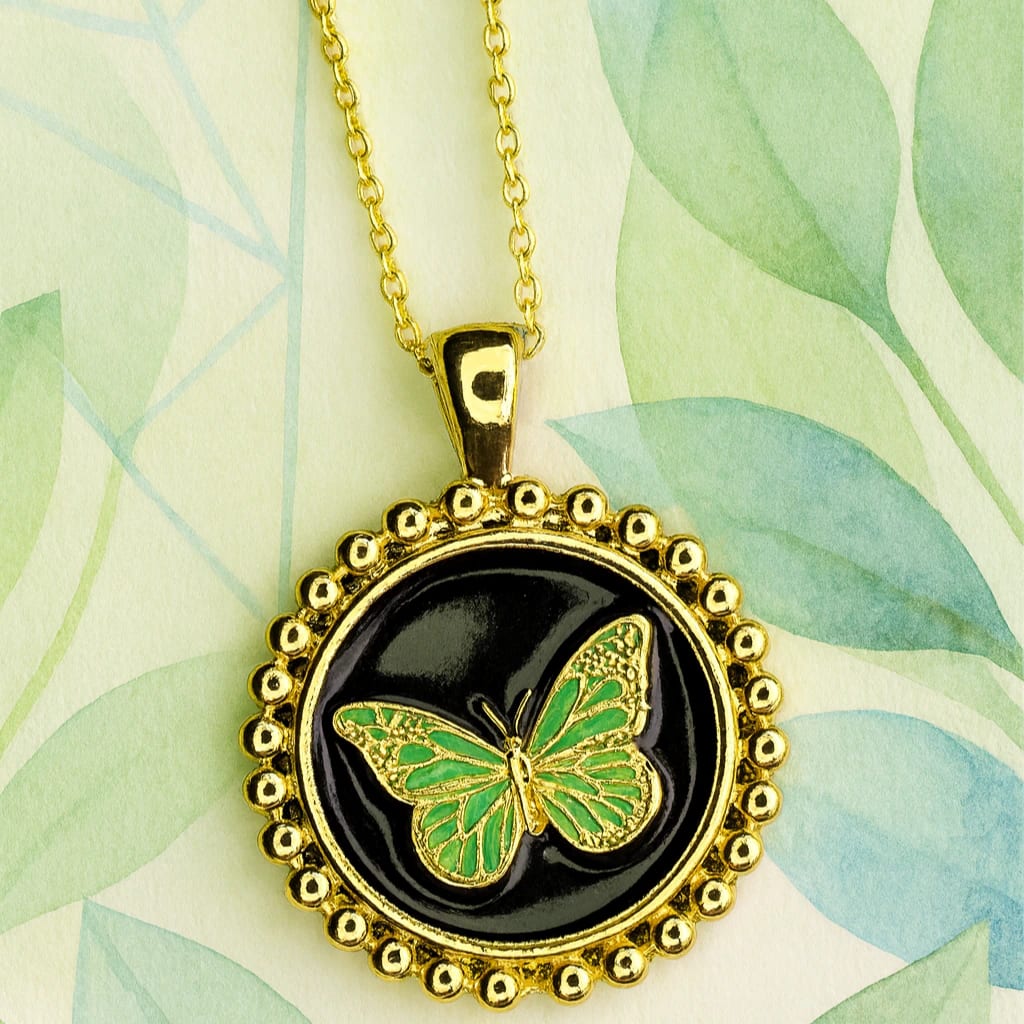 Collar mariposa borlas - imagen 2