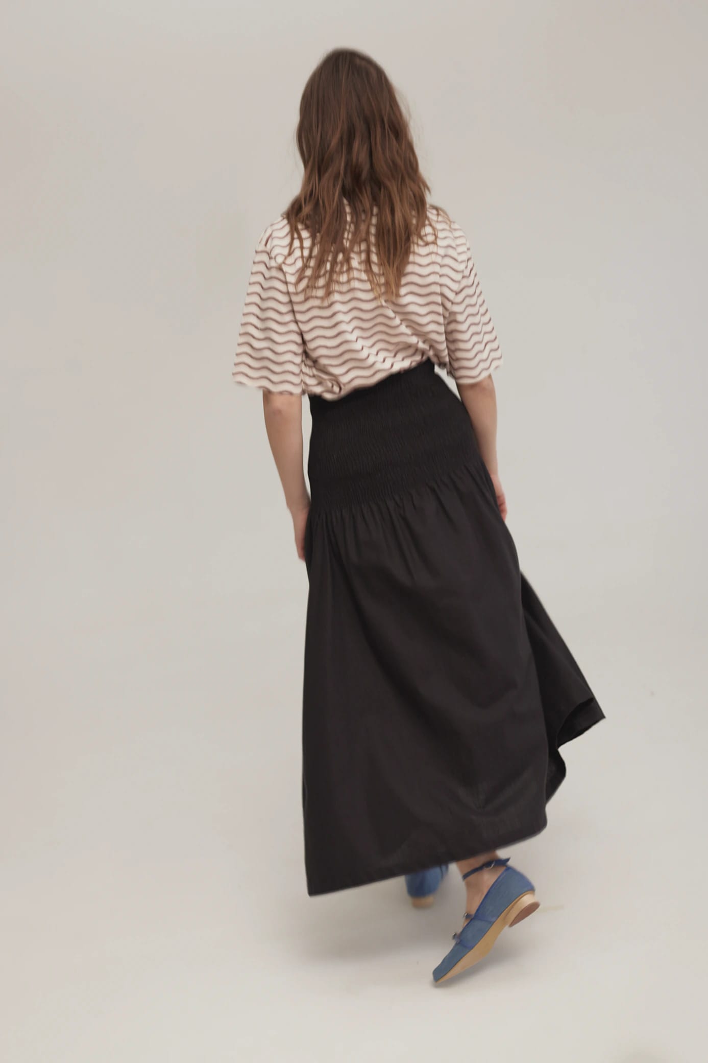 Falda Shirred Negro - imagen 4