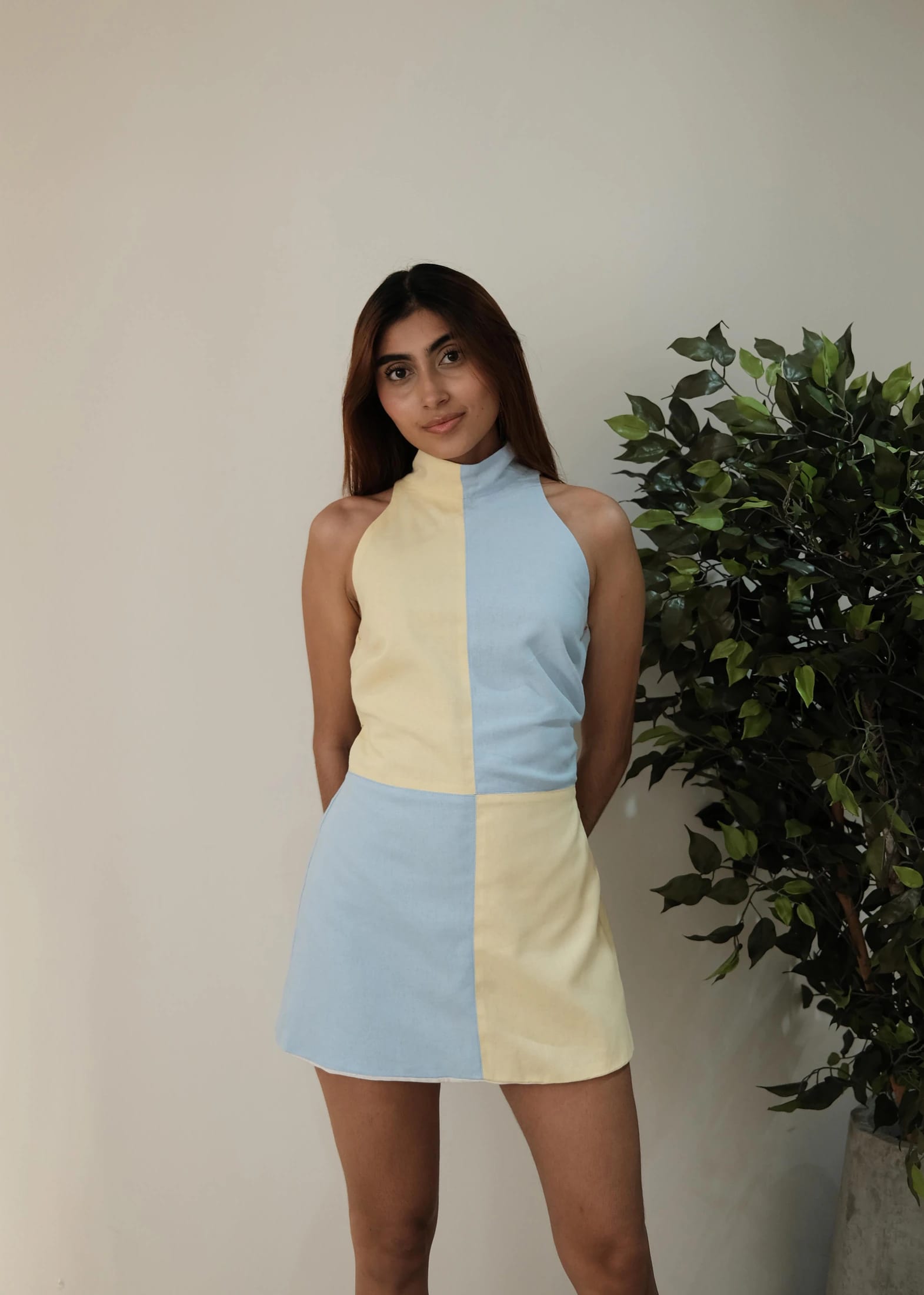 Vestido Elvira Celeste/Azul Muestra - imagen 1