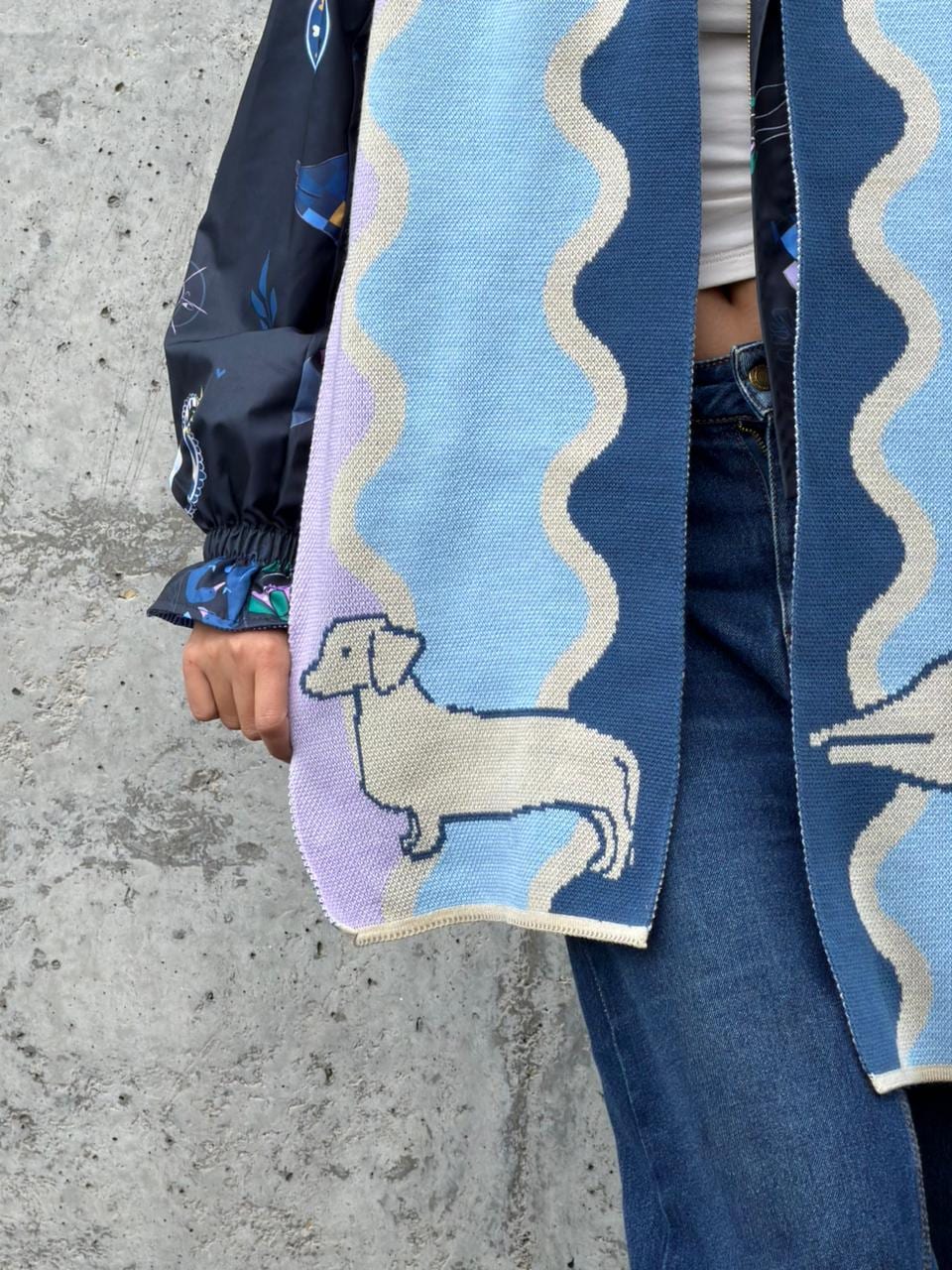 Bufanda Perro Gato Azul - imagen 4