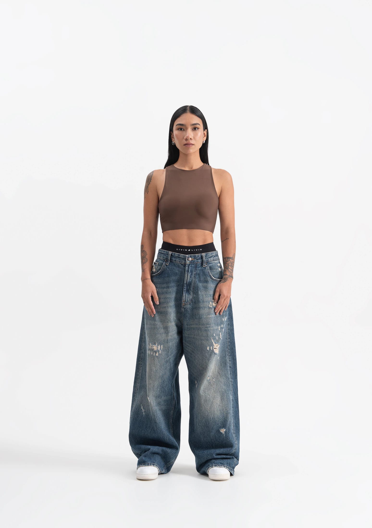 Pure x Livin brown top - imagen 4
