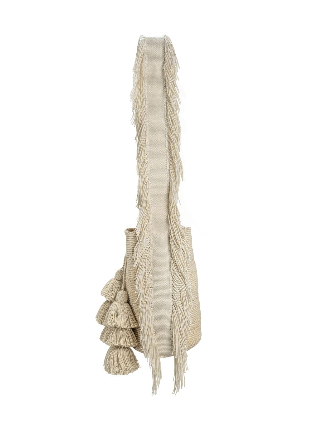 Mochila Wayuu Kamsa Basic Sand - imagen 3