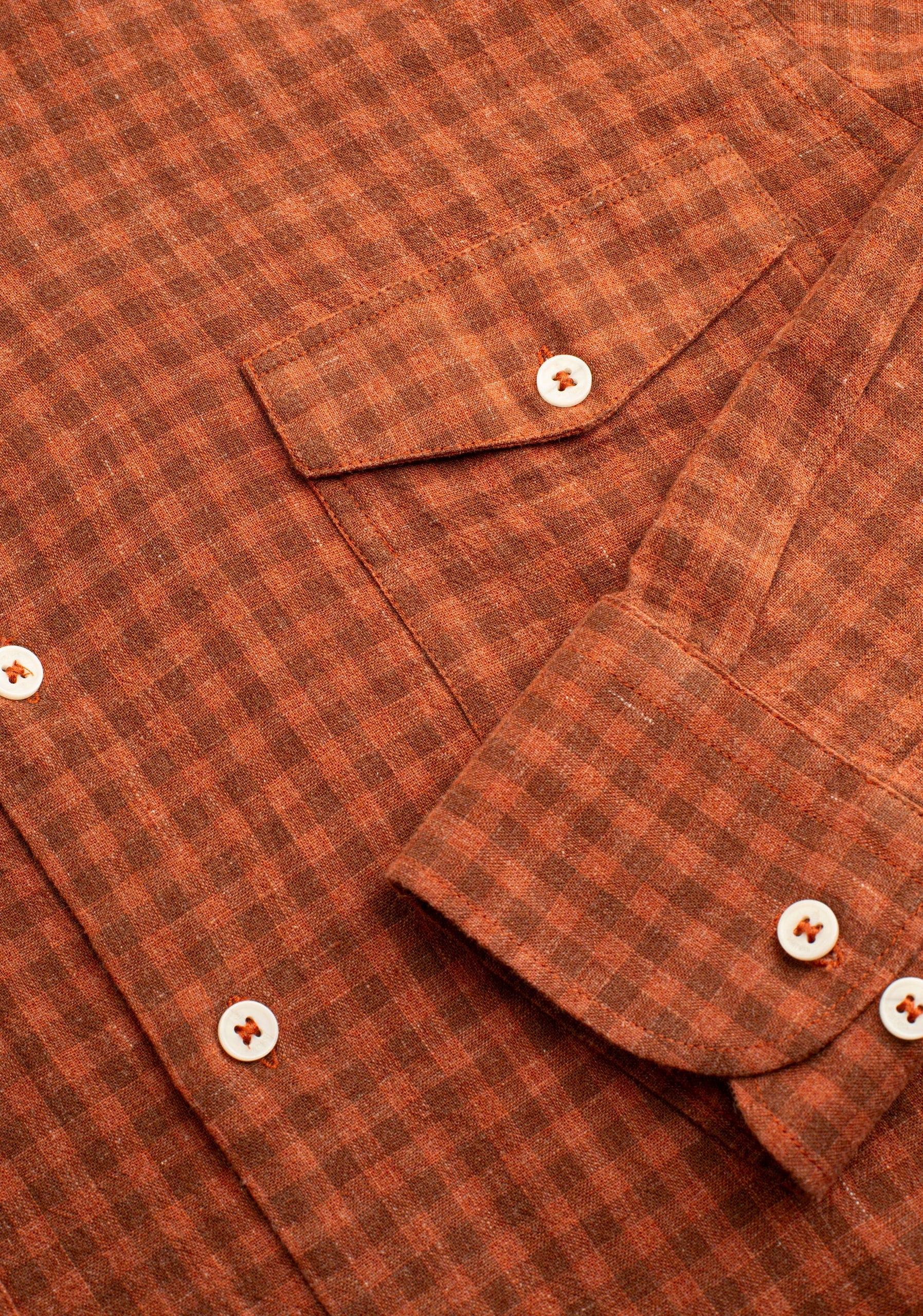 Camisa H CF Laurence Cuadros Med Terracota - imagen 4