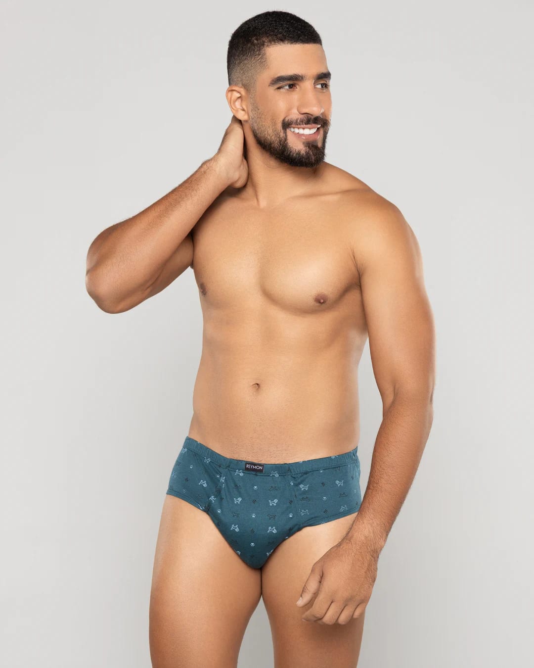 Pantaloncillo clásico Algodón estampado con bragueta Ref.2010 - imagen 9