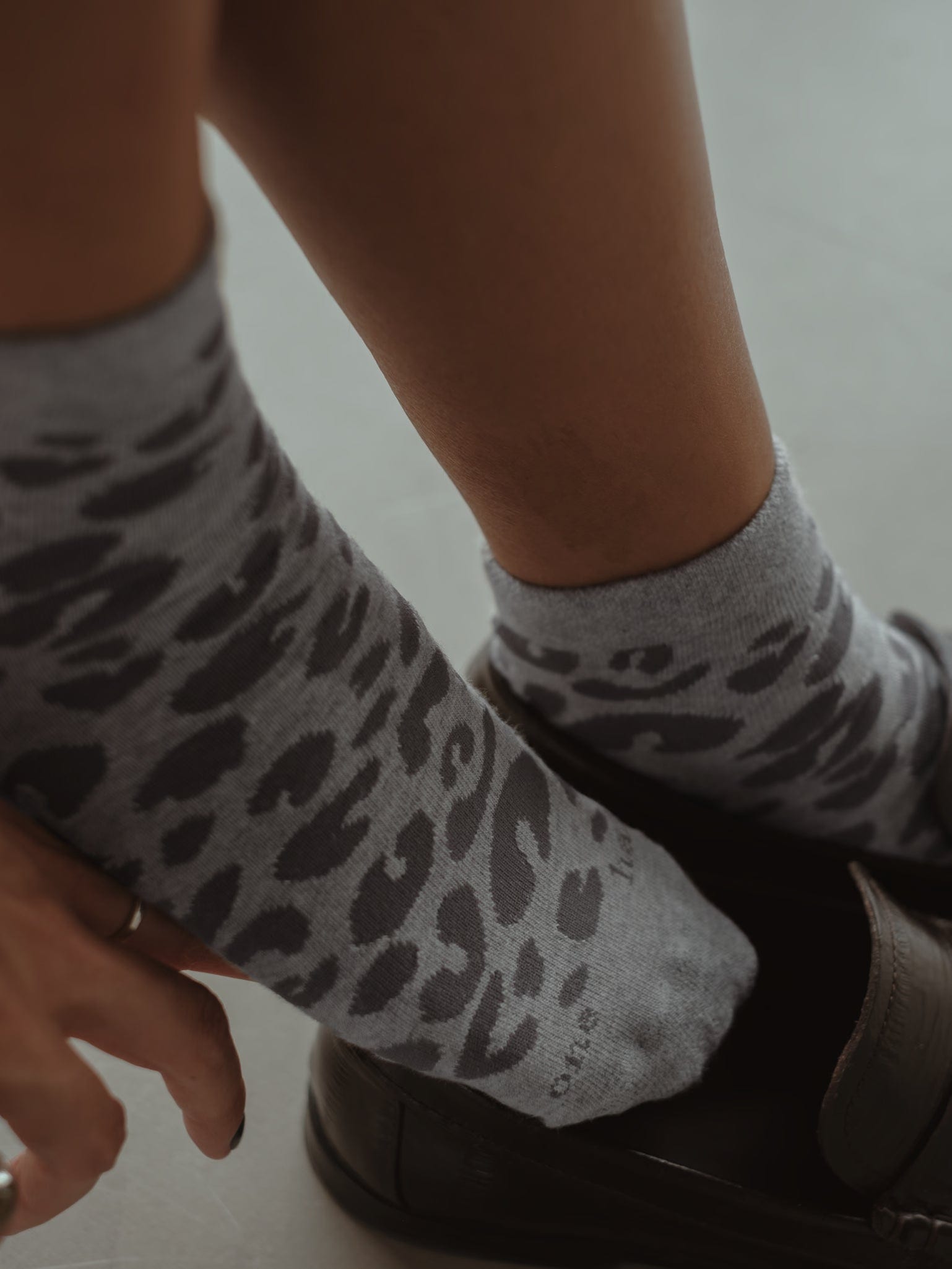 PRINT MIDI SOCKS PACK X2 - BLACK & GRAY - imagen 2