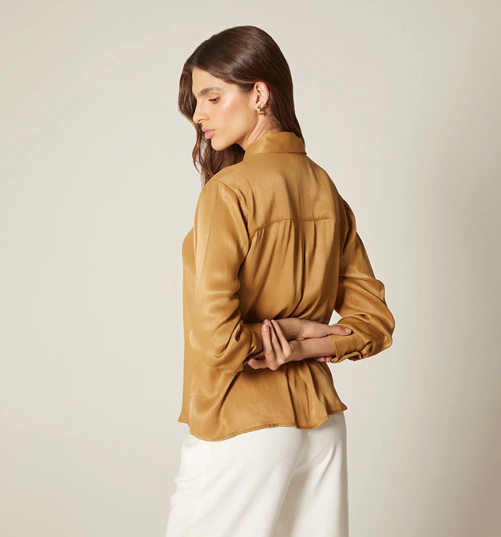 Blusa camisera manga larga - imagen 12