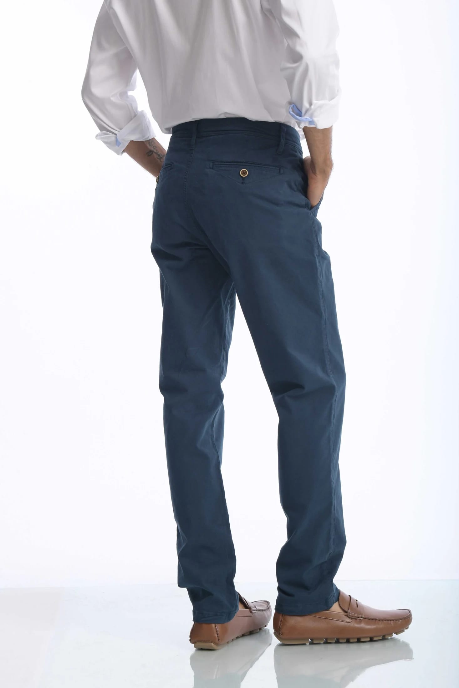 Pantalón Chino Dril Azul Marino - imagen 6
