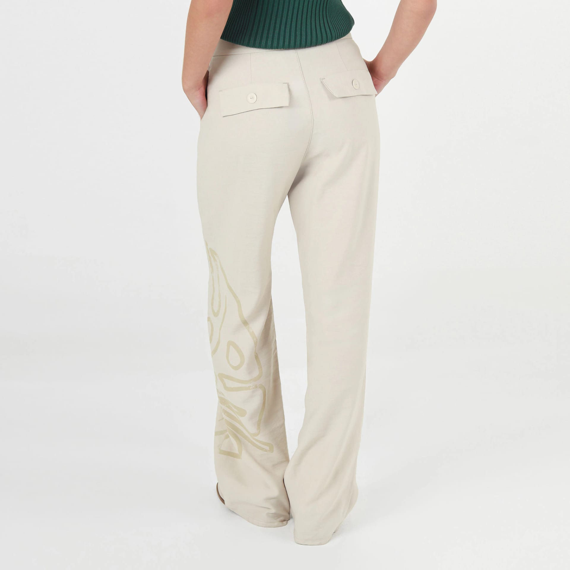 Pantalon Tiro Alto Bota Recta - imagen 5