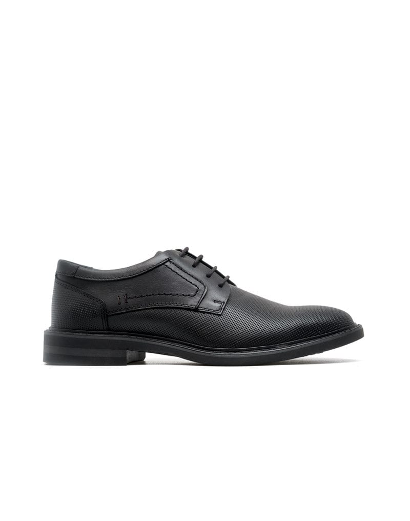 Zapato casual de cuero grabado para hombre en color negro REF FRED01 - imagen 2