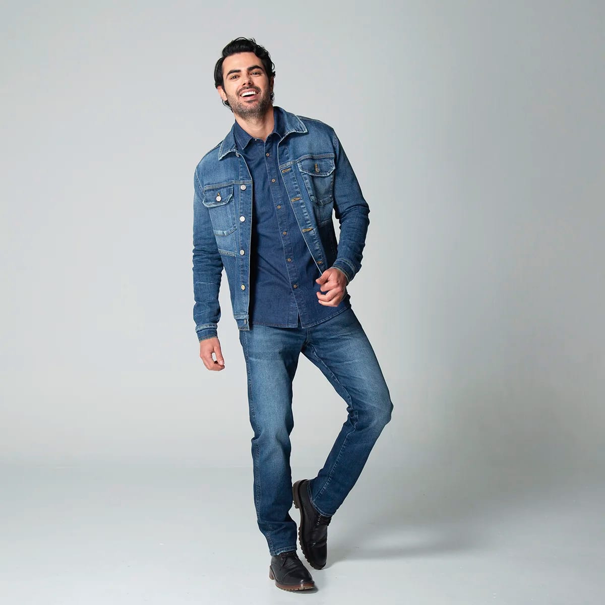 Chaqueta Denim Clasica Regular Italy - imagen 2